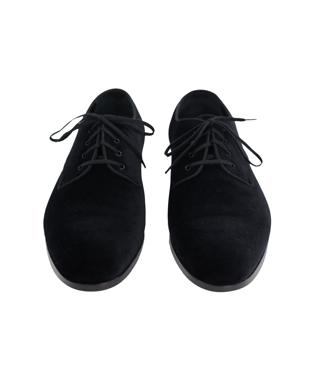 Men's Burberry Lace Up Derby Oxfords in Black Velvet