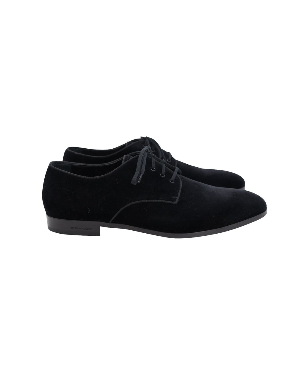 Men's Burberry Lace Up Derby Oxfords in Black Velvet