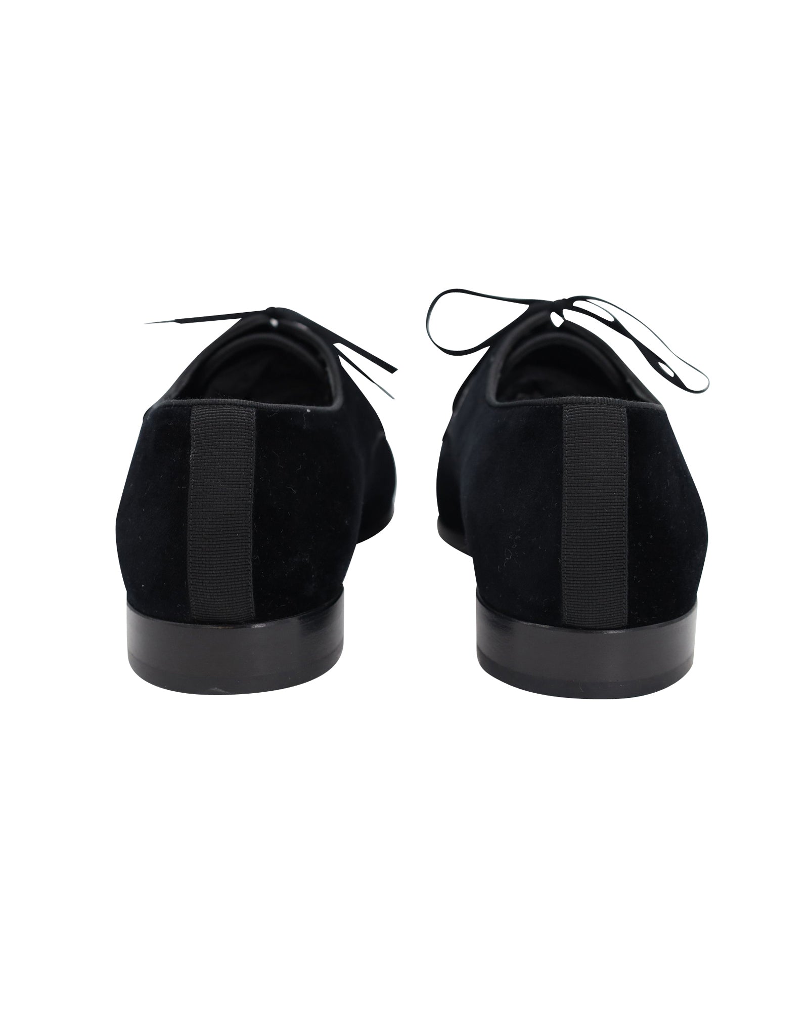Men's Burberry Lace Up Derby Oxfords in Black Velvet