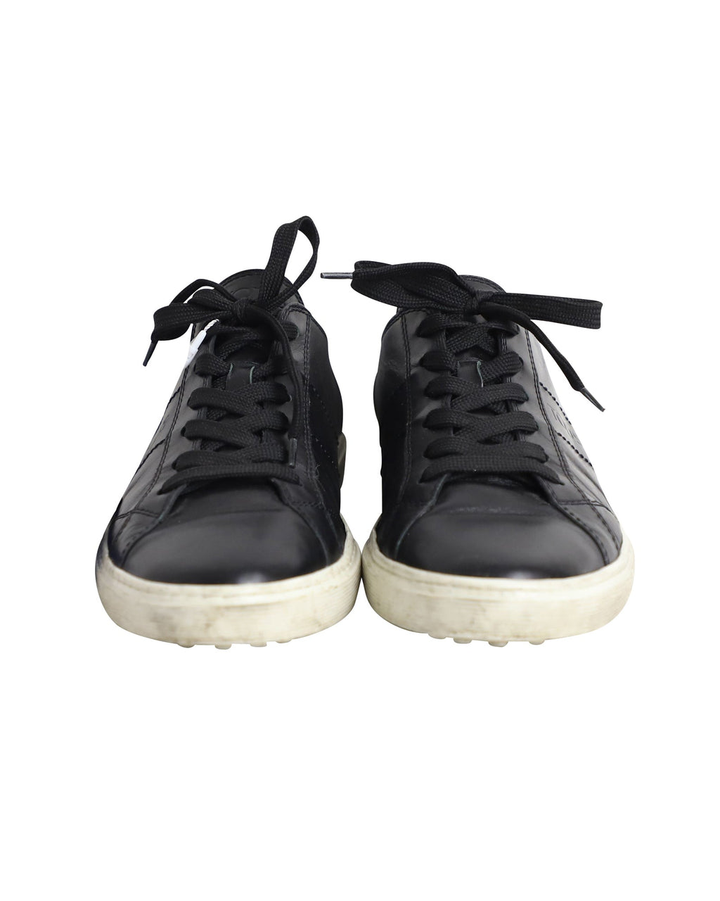 Men's Tod's Low Top Sneakers in Black Leather