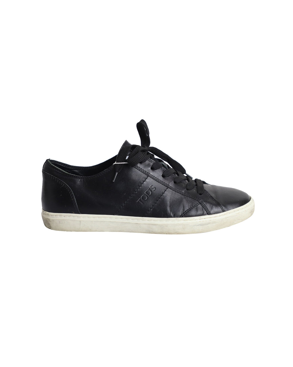 Men's Tod's Low Top Sneakers in Black Leather
