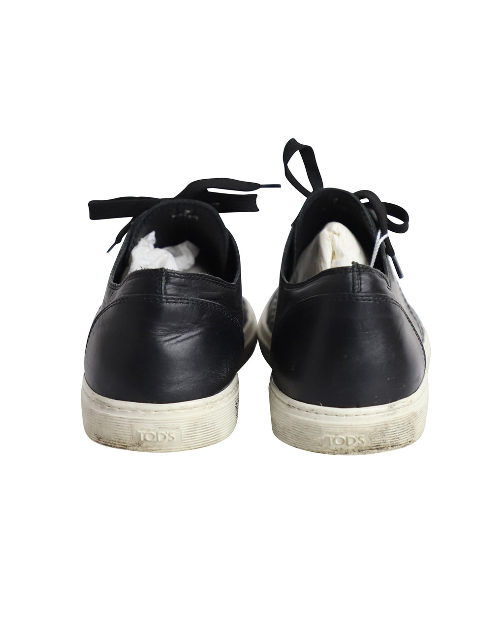 Men's Tod's Low Top Sneakers in Black Leather