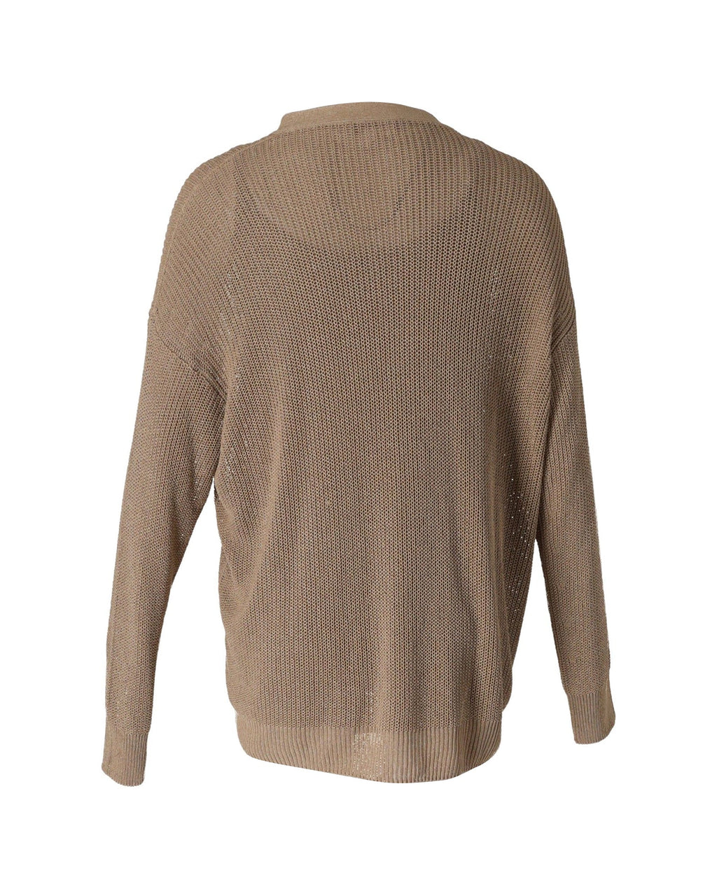 Max Mara Tenue Loose Knit Tank Top and igan Set in Brown Viscose