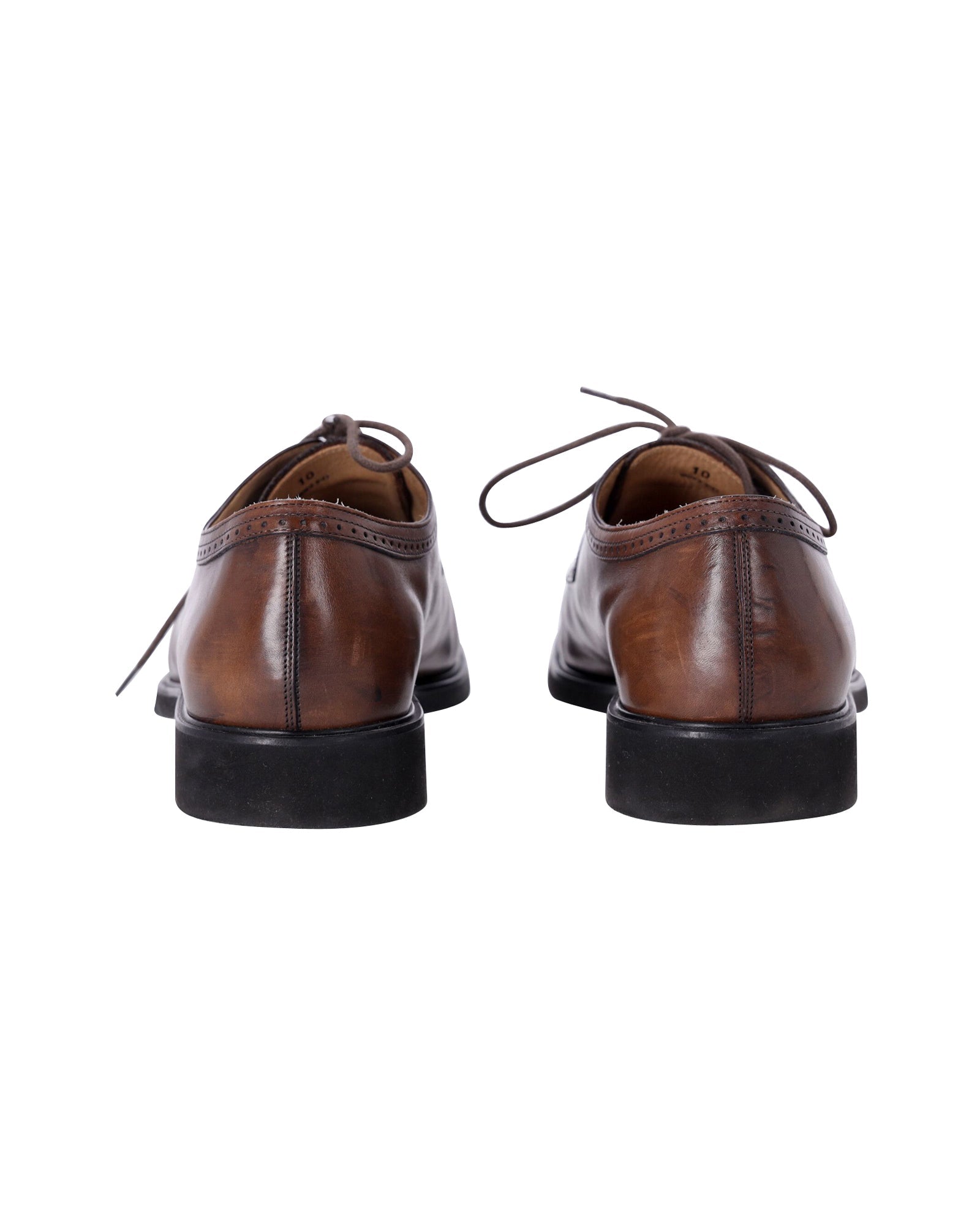 Men's Tod's Lace Up Derby Shoes in Brown Leather