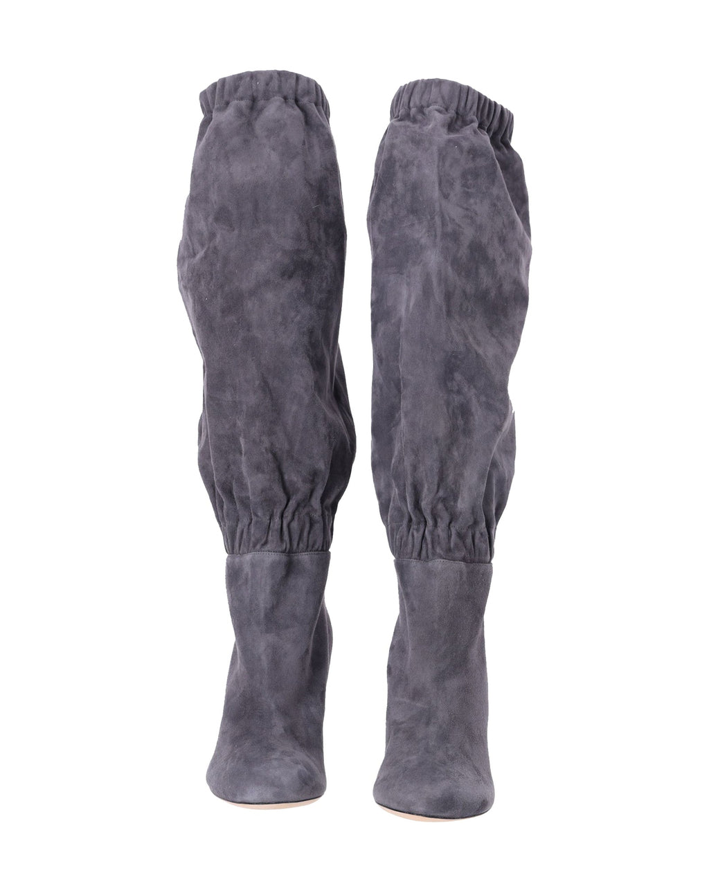Women's Jimmy Choo Maxyn 85 Knee-high Boots in Grey Suede
