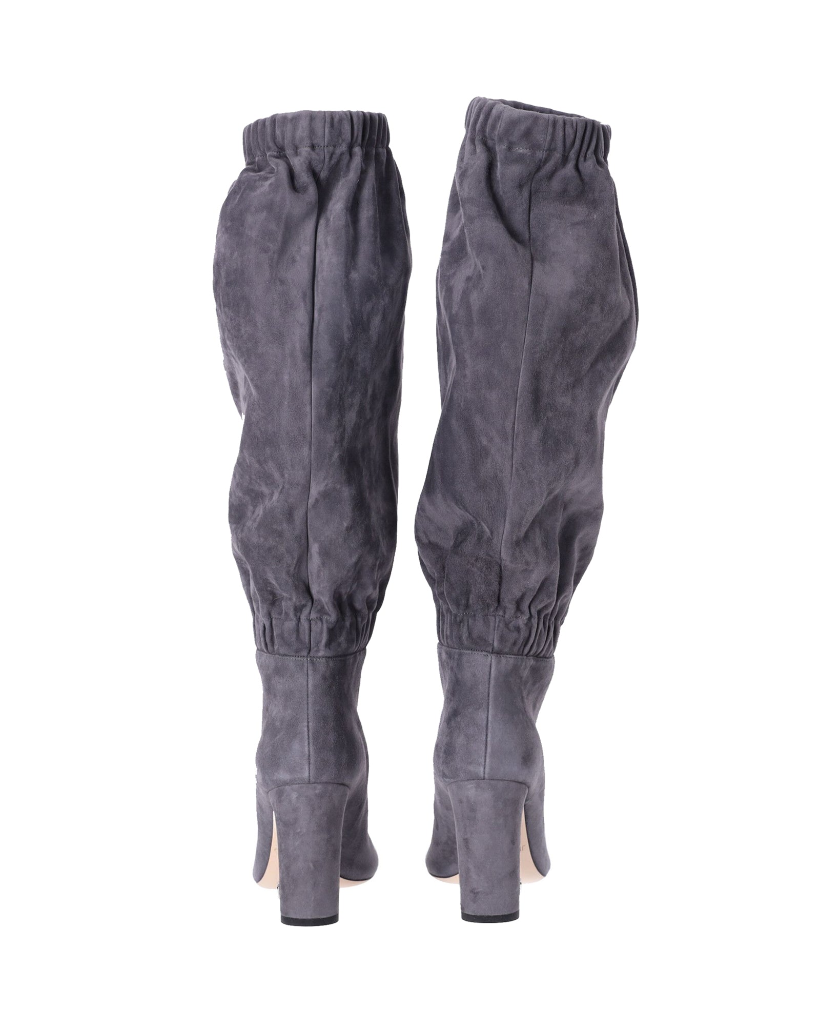Women's Jimmy Choo Maxyn 85 Knee-high Boots in Grey Suede