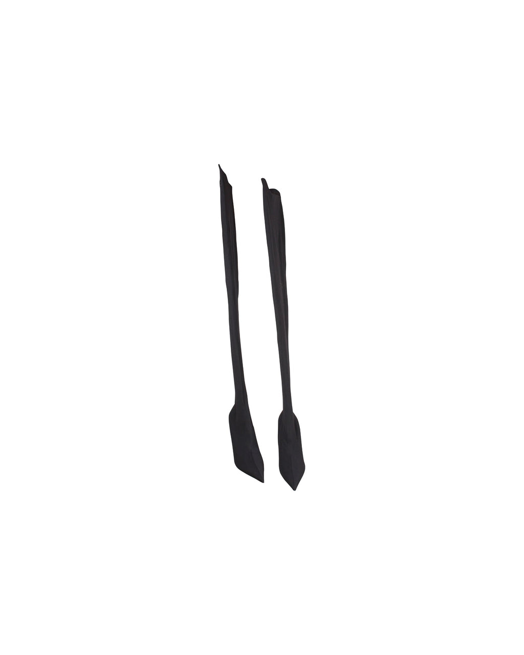 Women's Balenciaga Thigh-High Knife Boots in Black Polyamide