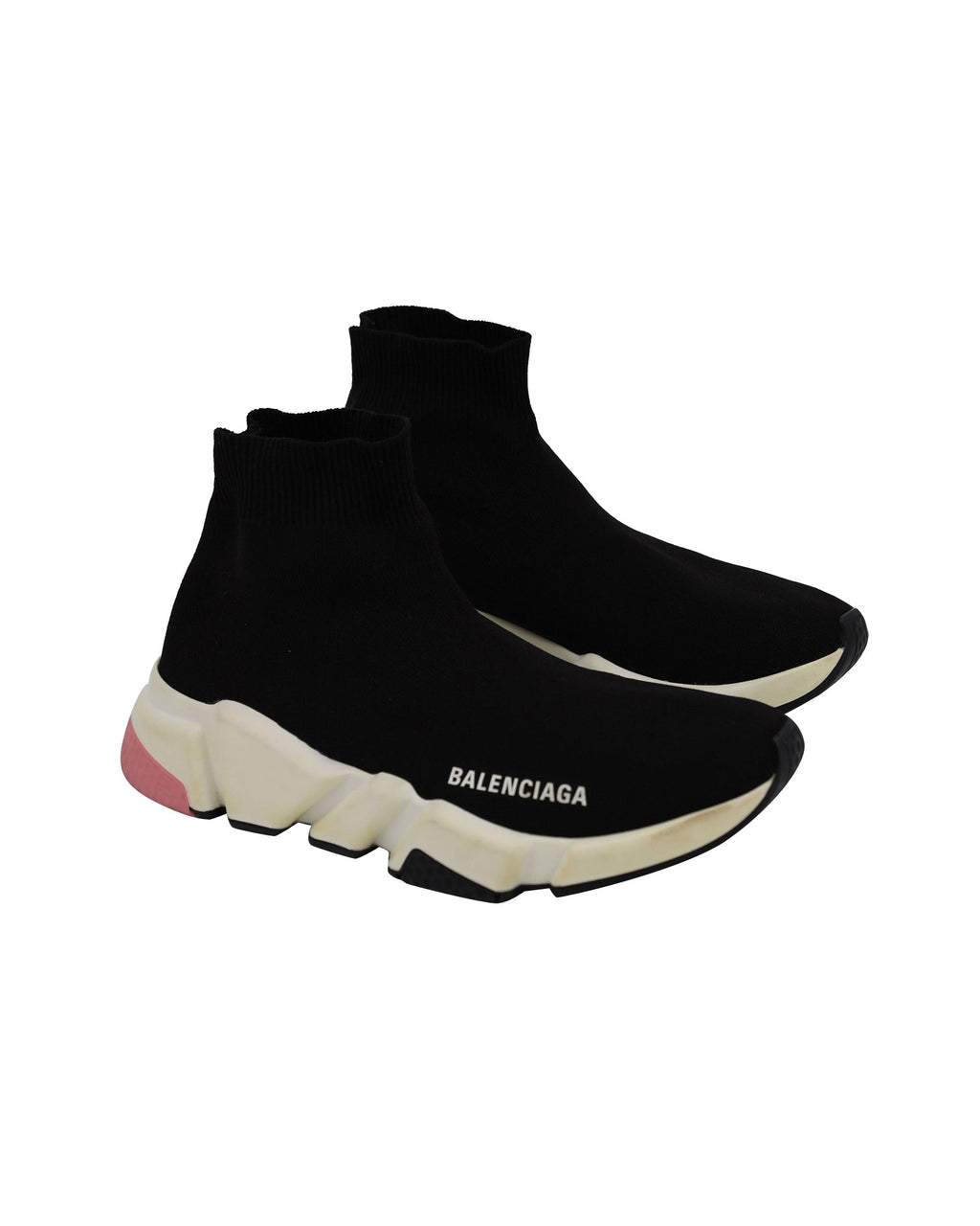 Women's Balenciaga Speed Sock Trainers in Black Knit Polyester
