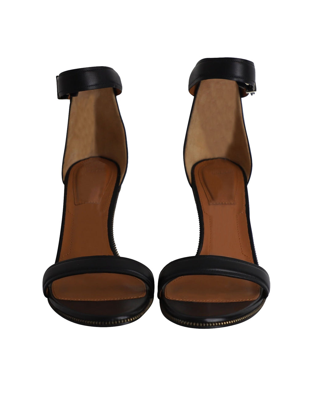 Givenchy Nadia Ankle Strap Sandals in Black Leather