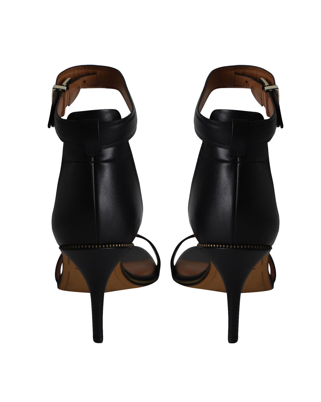 Givenchy Nadia Ankle Strap Sandals in Black Leather