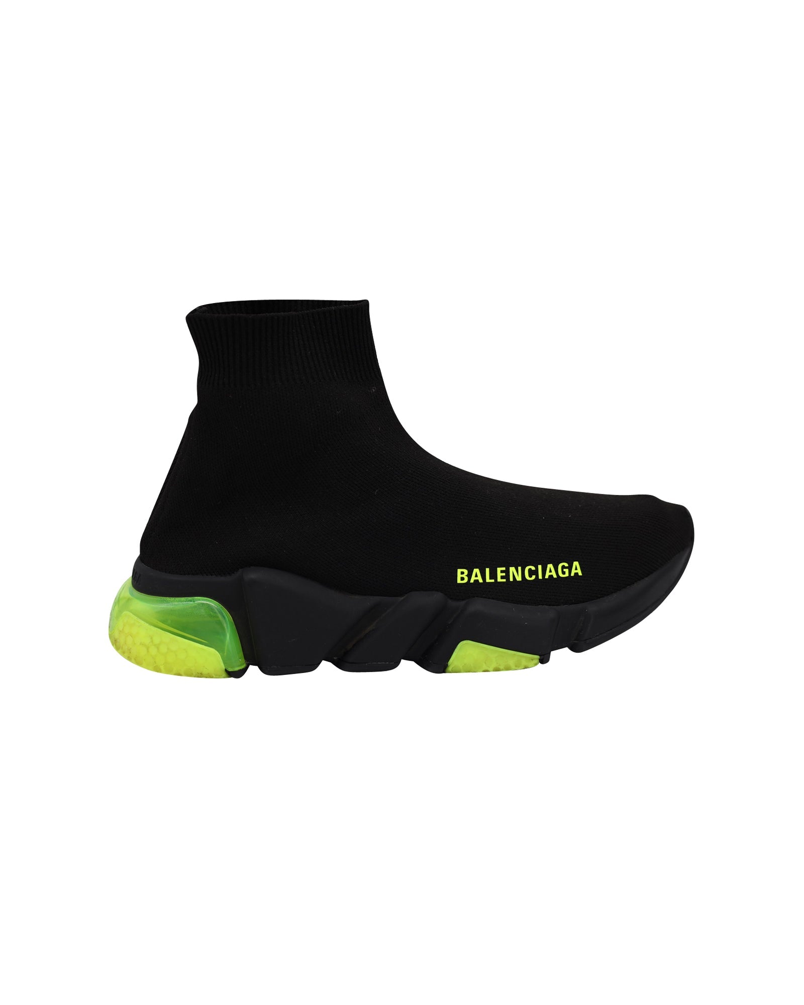 Women's Balenciaga Speed Trainers in Clearsole Yellow Fluo Polyester