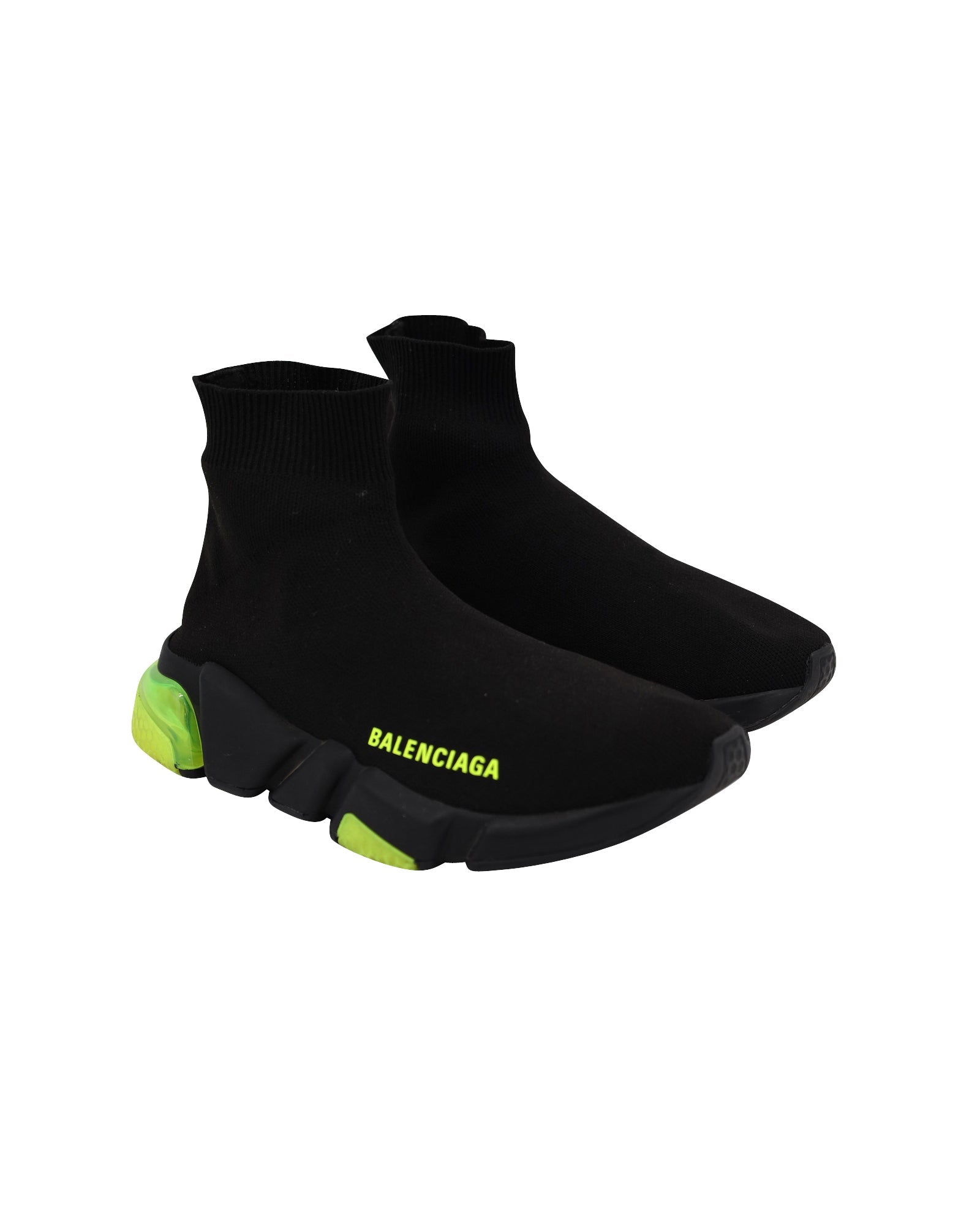 Women's Balenciaga Speed Trainers in Clearsole Yellow Fluo Polyester