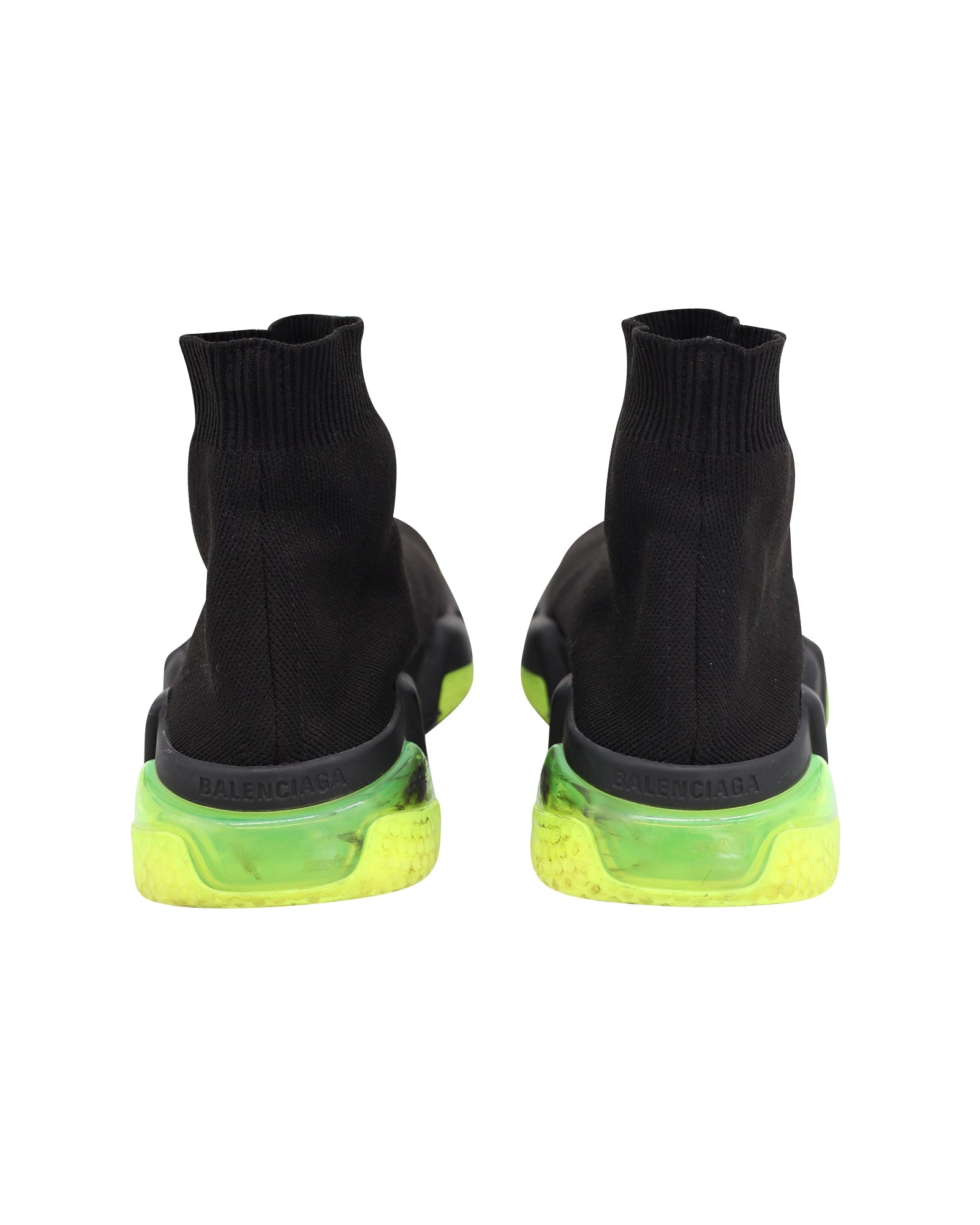 Women's Balenciaga Speed Trainers in Clearsole Yellow Fluo Polyester