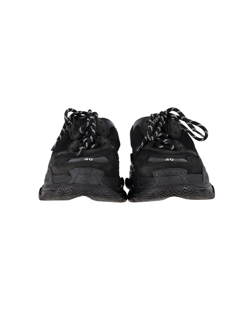 Women's Balenciaga Triple S Sneakers in Black Polyester