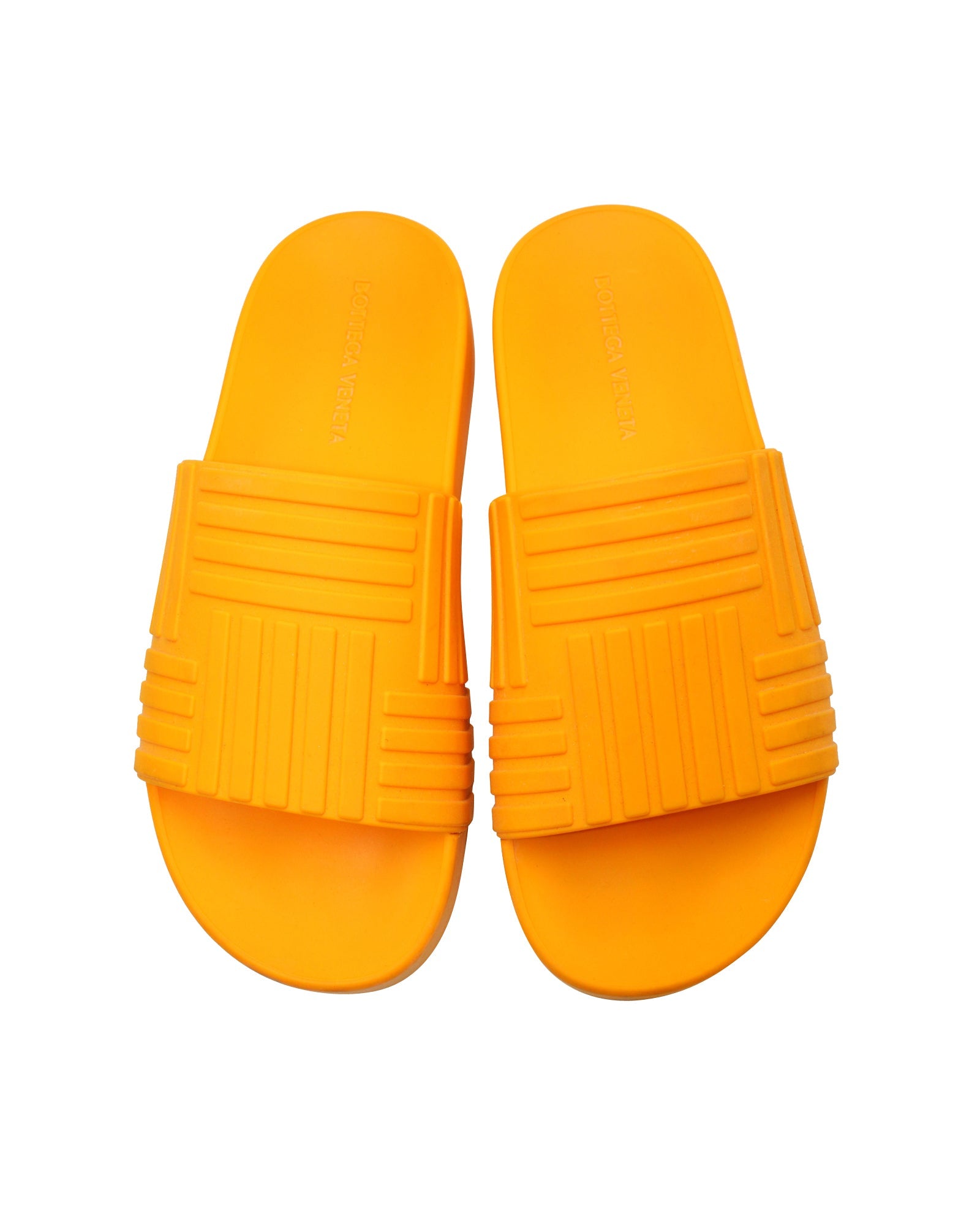 Women's Bottega Veneta Slides in Orange Rubber