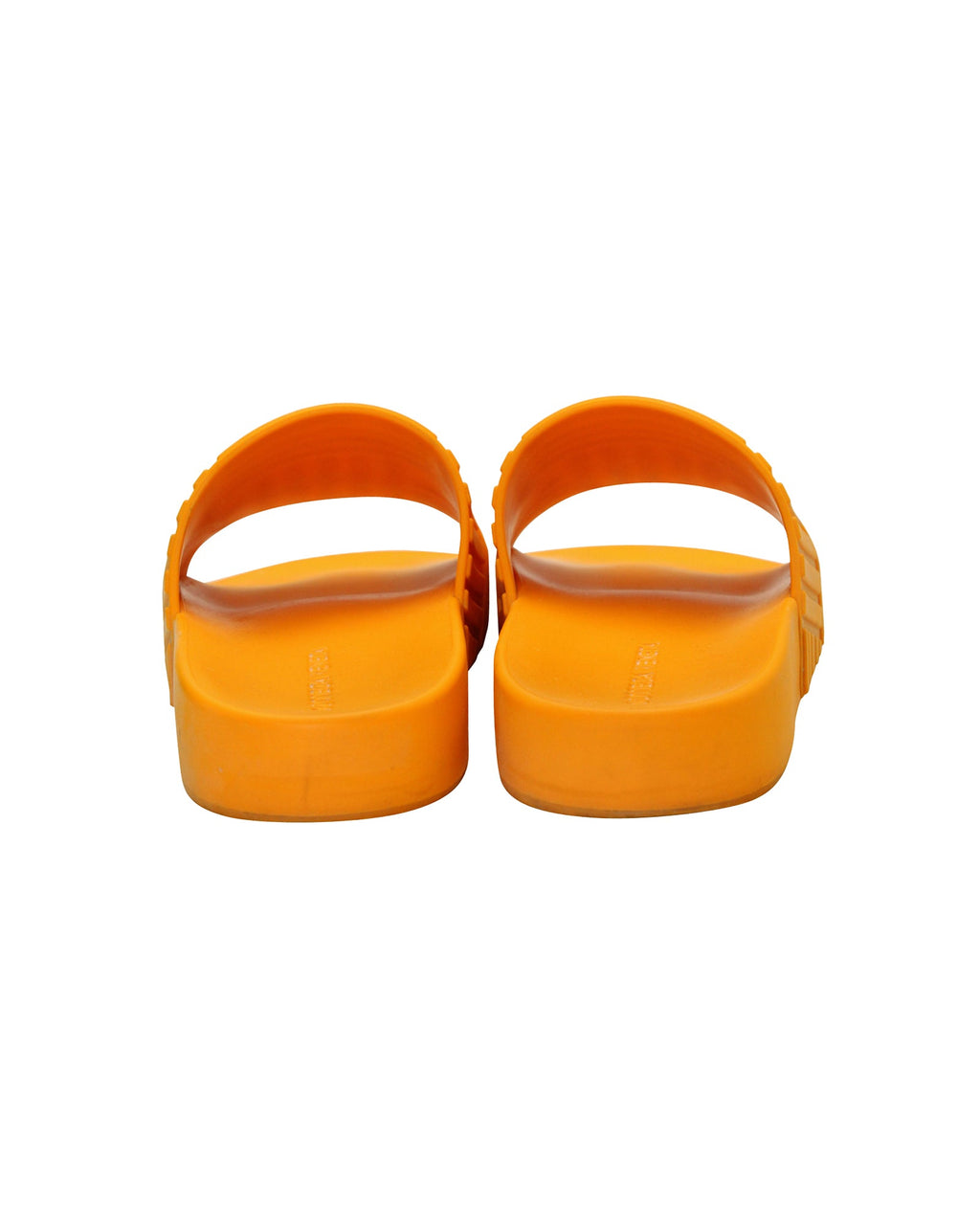 Women's Bottega Veneta Slides in Orange Rubber