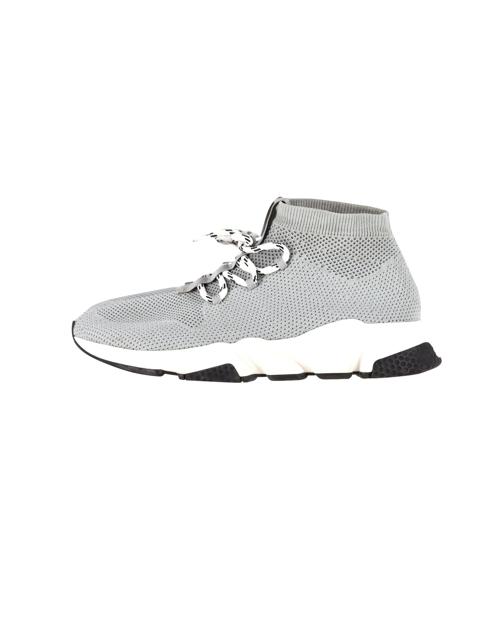 Men's Balenciaga Speed 2 Lace Up Sneakers in Grey Polystyrene