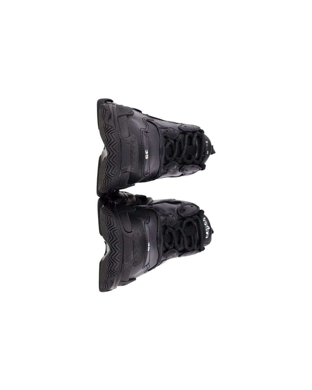 Men's Balenciaga Triple S Sneakers in Black Polyurethane