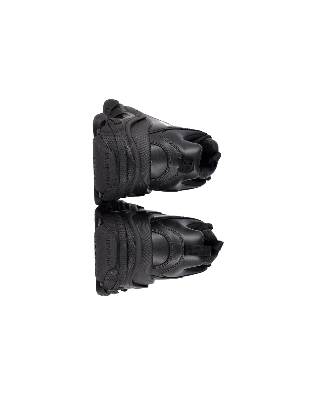Men's Balenciaga Triple S Sneakers in Black Polyurethane