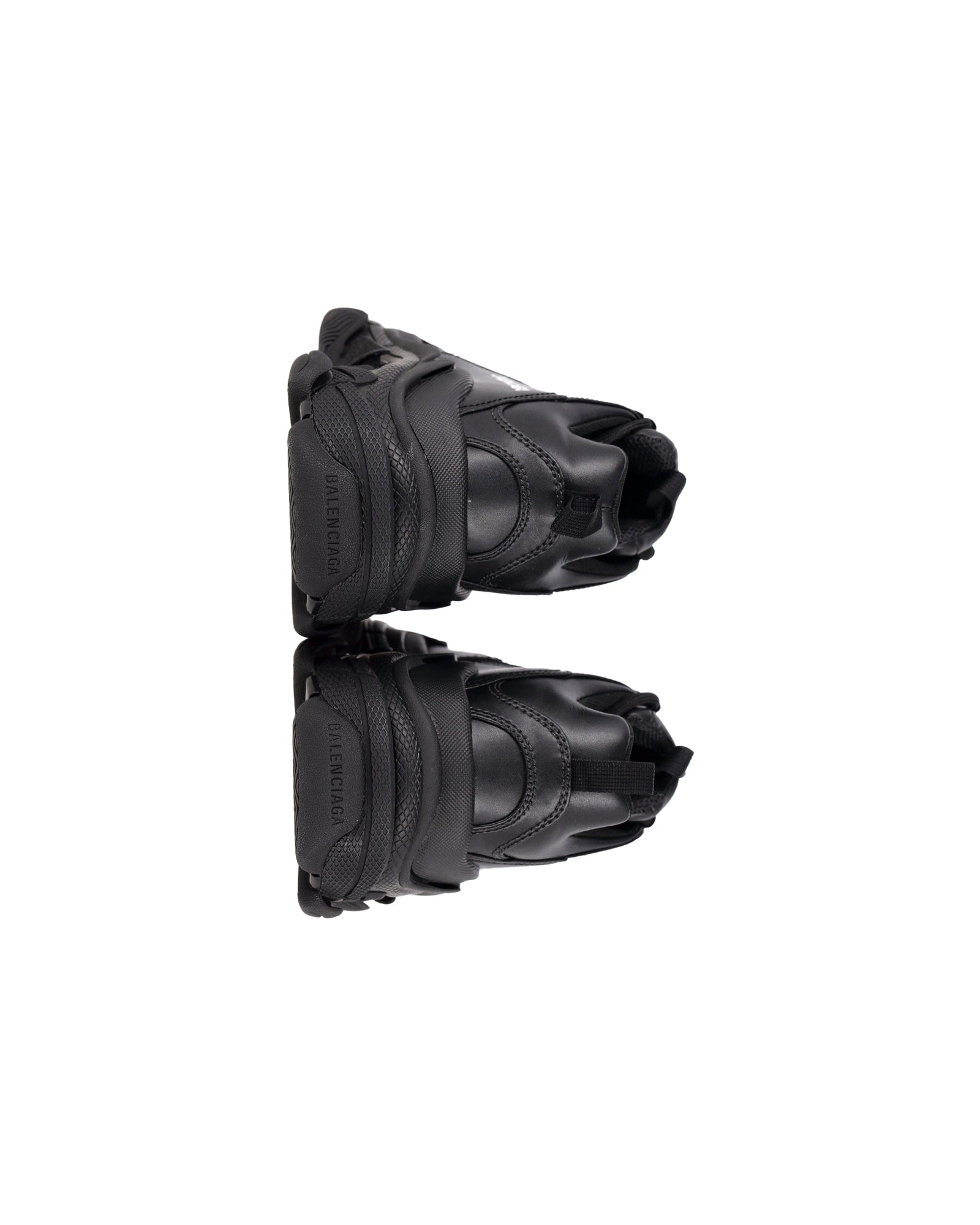 Men's Balenciaga Triple S Sneakers in Black Polyurethane