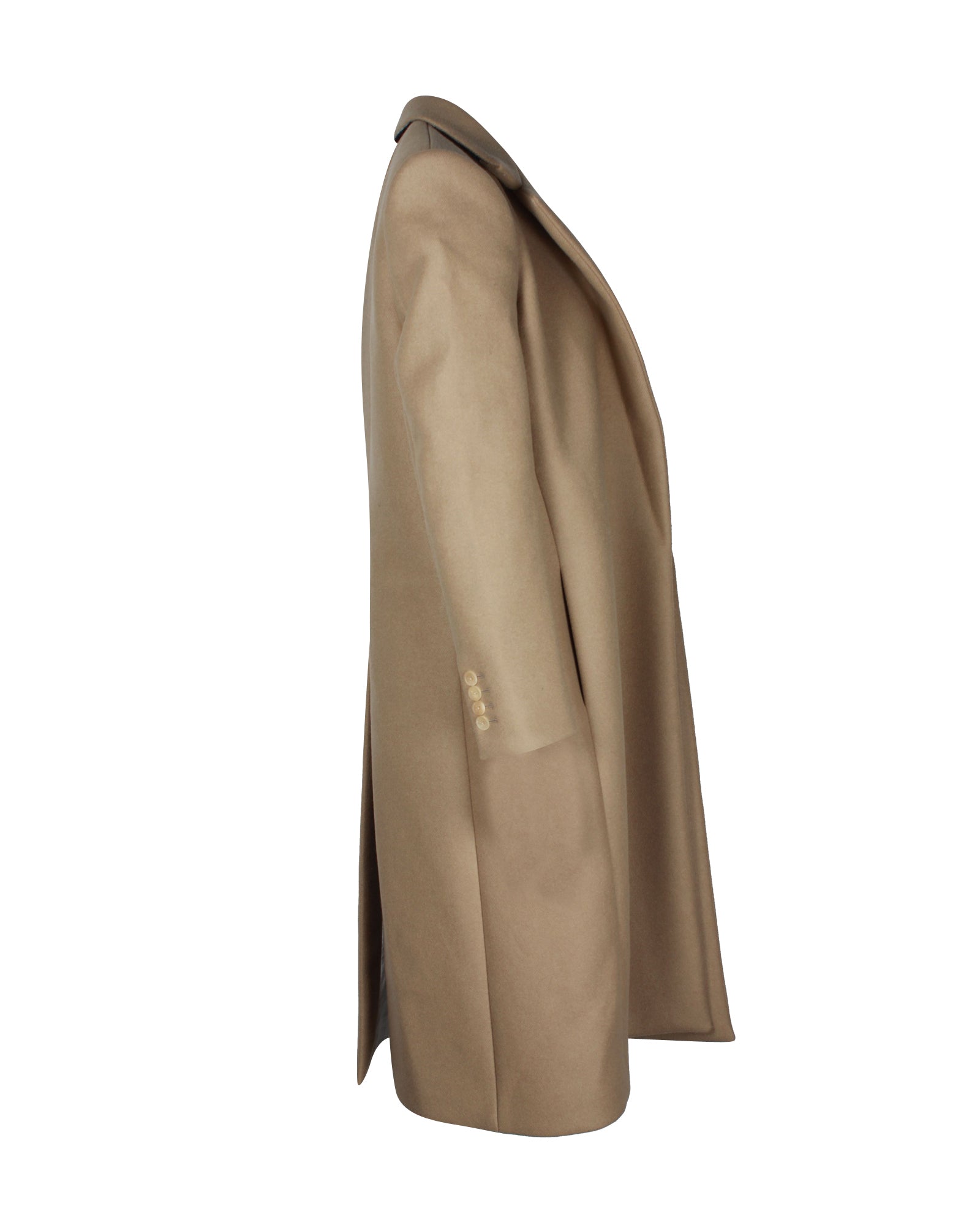 The Row Demi Trench Coat in Brown Wool