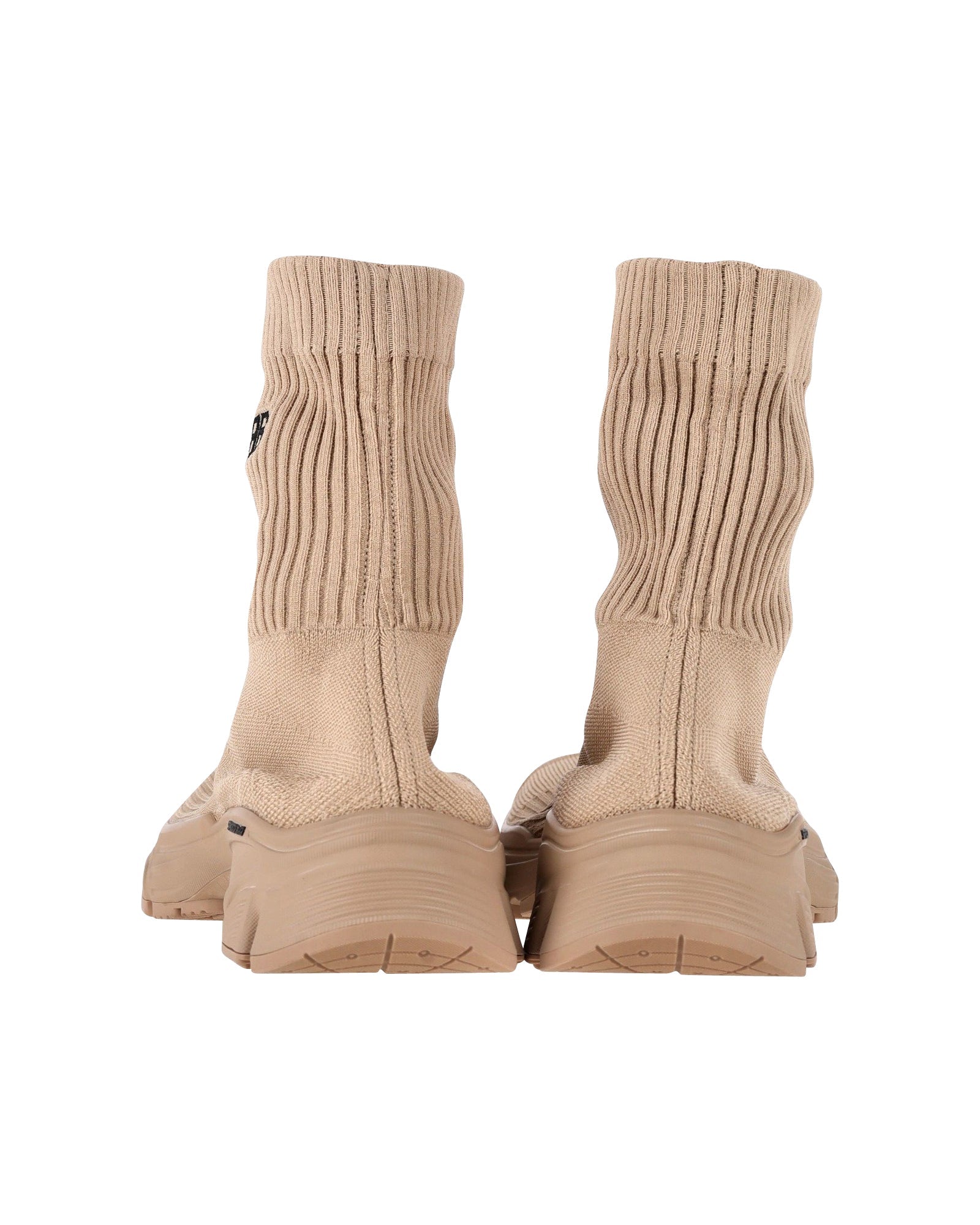 Women's Balenciaga 3.0 Sock Sneakers in Beige Polyester