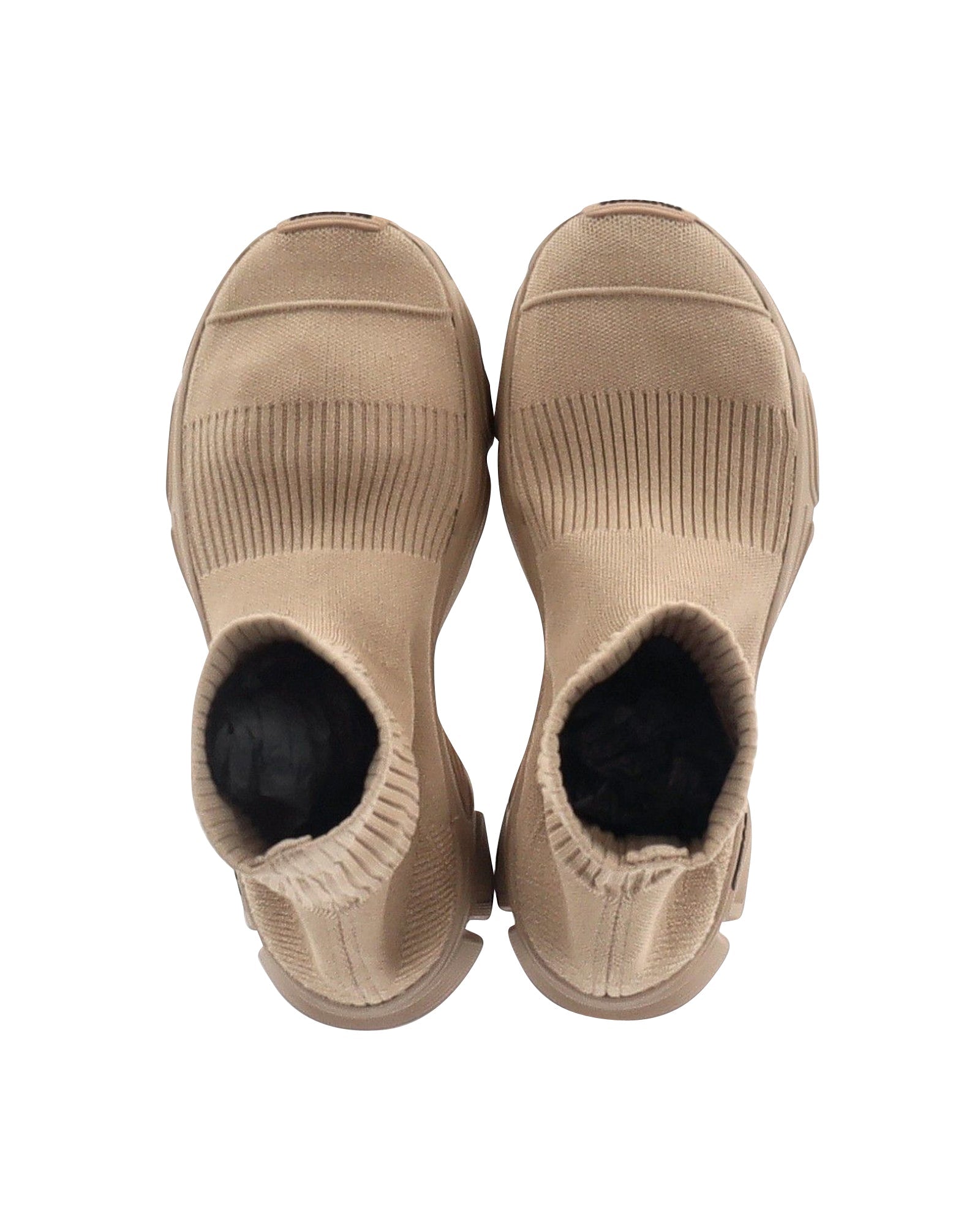 Women's Balenciaga 3.0 Sock Sneakers in Beige Polyester