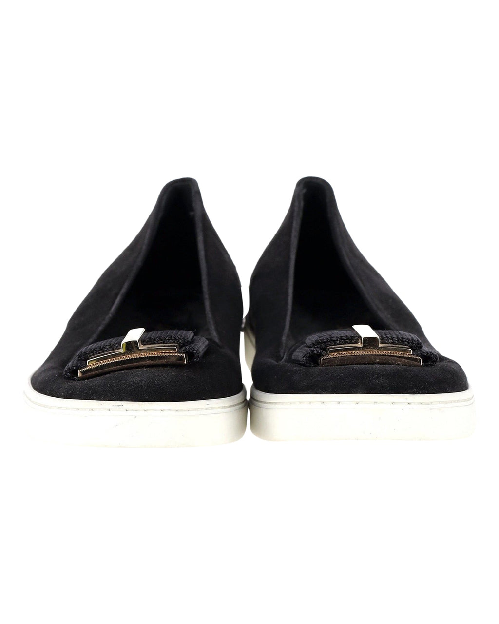 Women's Salvatore Ferragamo Pelagie Flats in Black Suede