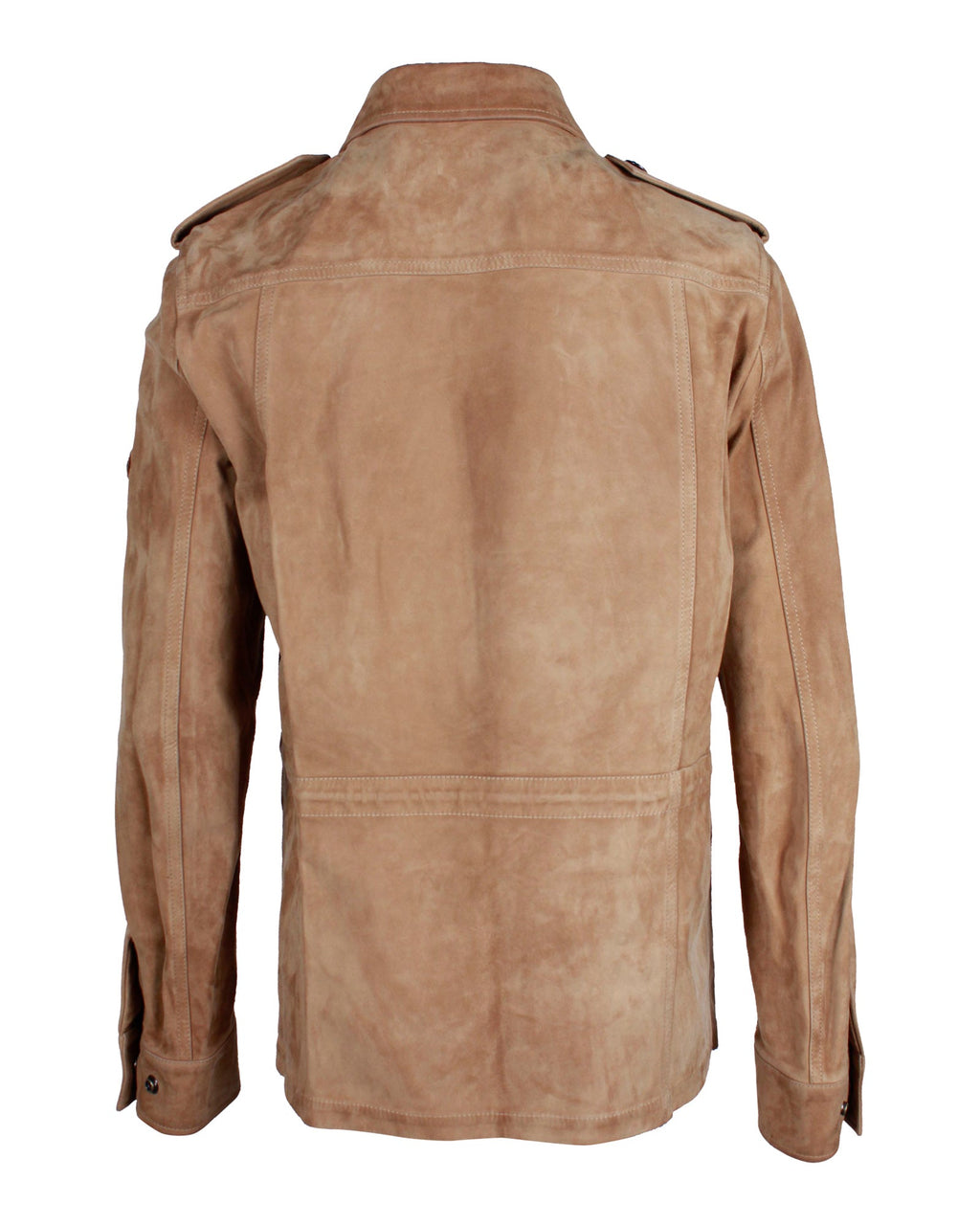Saint Laurent Utility Jacket in Brown Suede