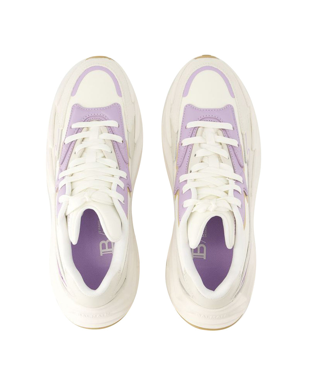B-Dr4g0n Sneakers - Balmain - Synthetic Leather - Beige