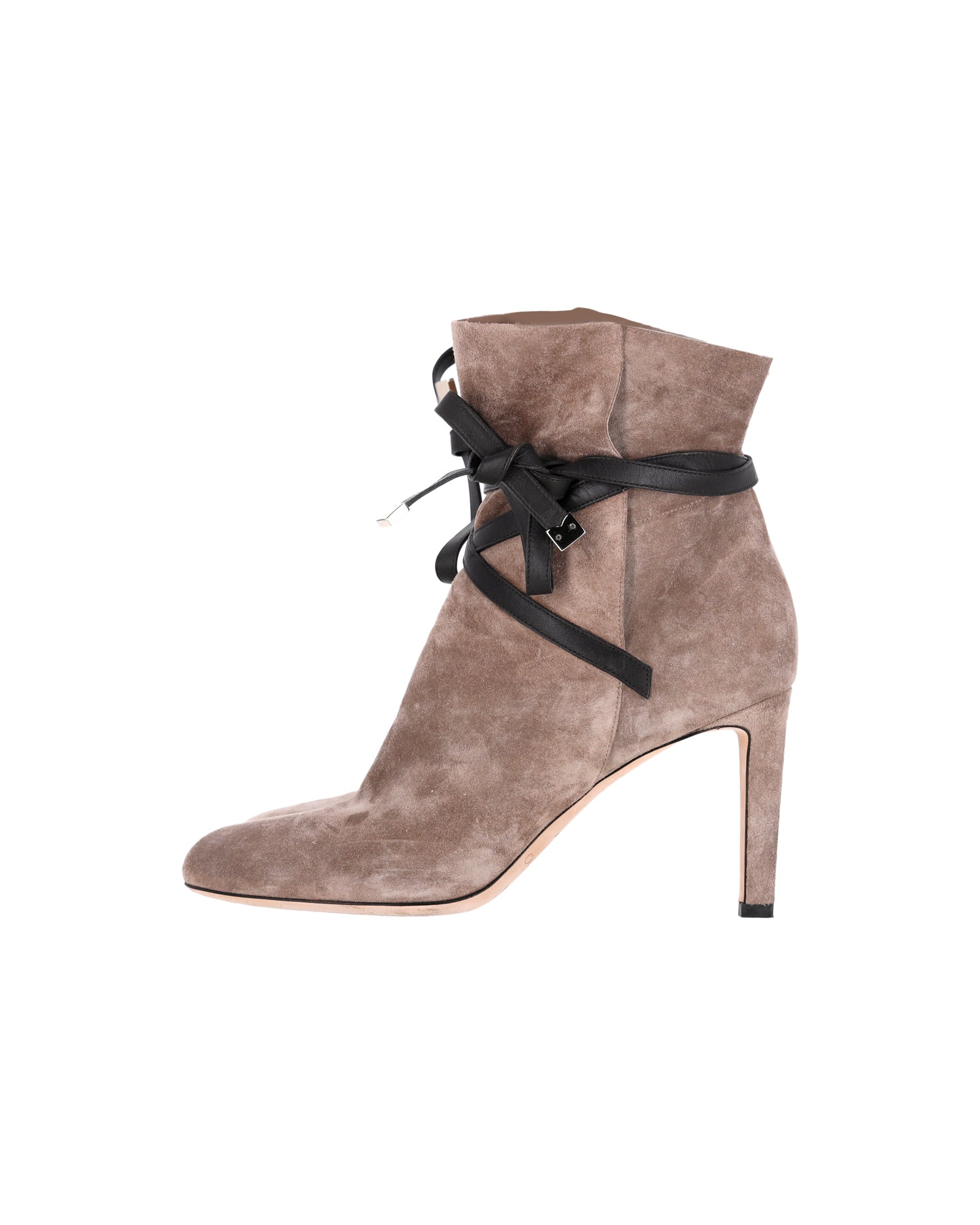 Women's Jimmy Choo Dalal 85 Booties in Beige Suede