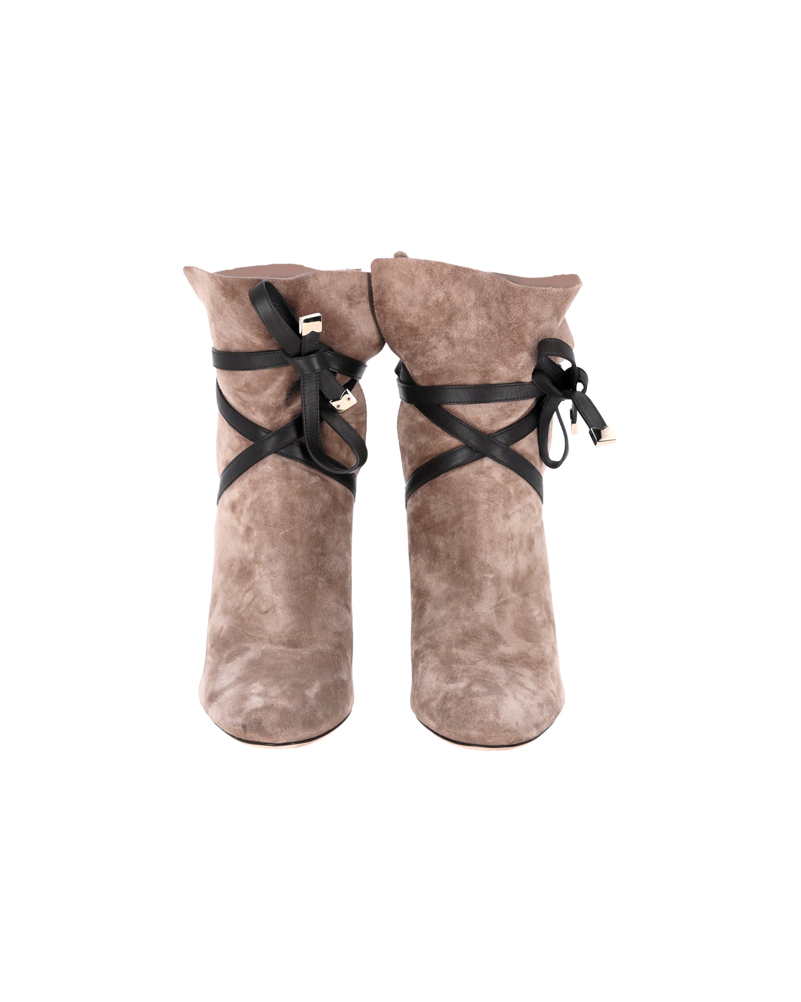 Women's Jimmy Choo Dalal 85 Booties in Beige Suede