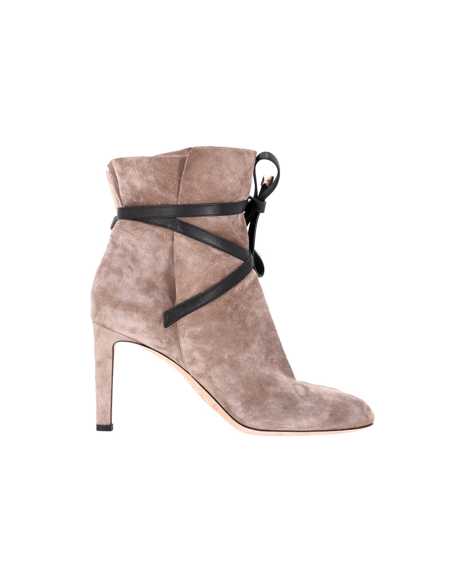 Women's Jimmy Choo Dalal 85 Booties in Beige Suede