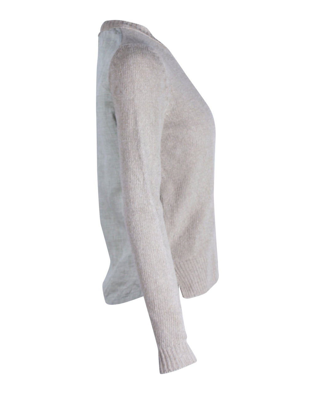 Celine Knit Sweater in Beige Linen
