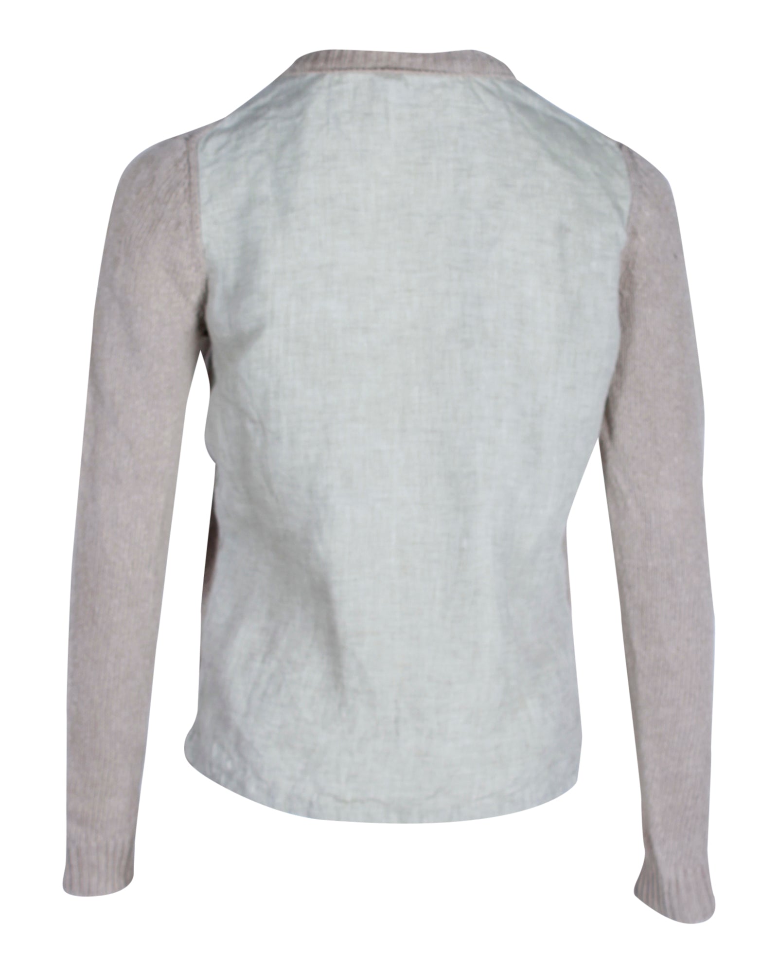 Celine Knit Sweater in Beige Linen