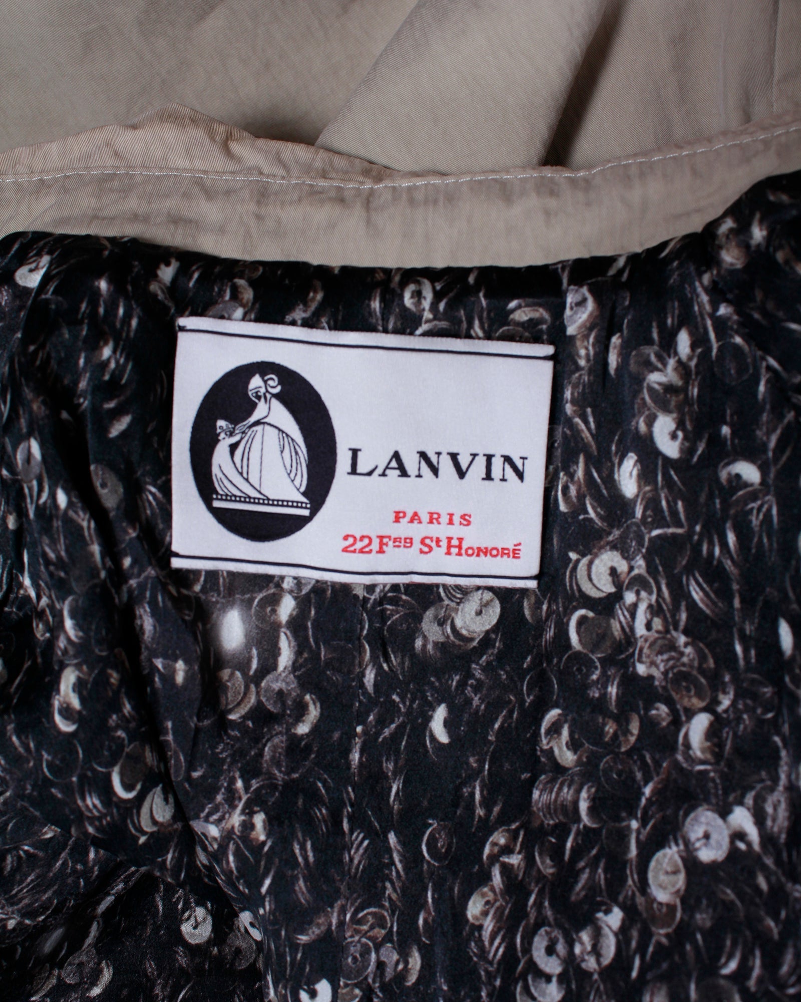 Lanvin Trench Coat in Beige Cotton