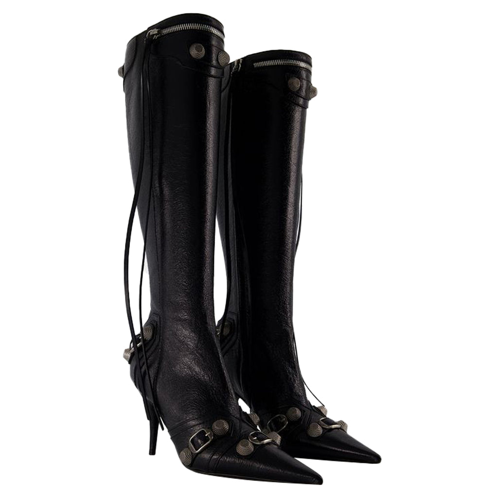Cagole H90 Boots - Balenciaga - Leather - Black