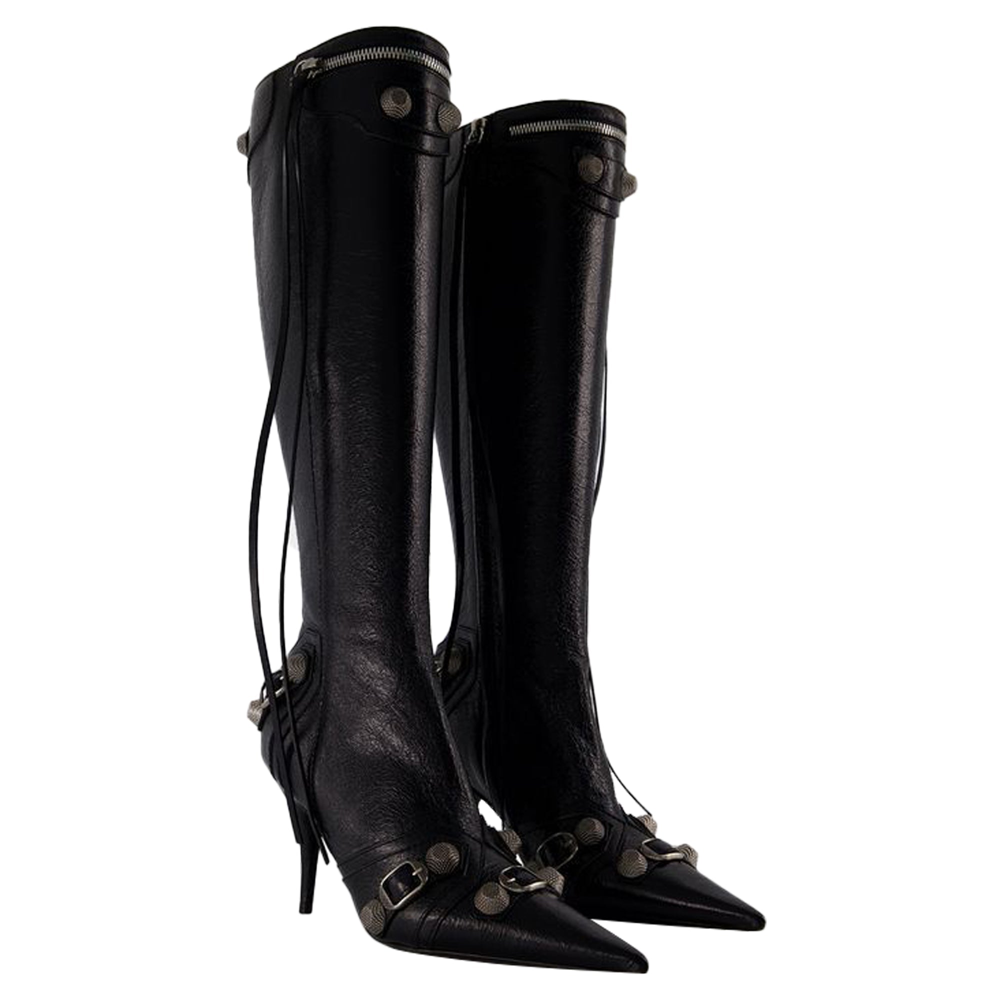 Cagole H90 Boots - Balenciaga - Leather - Black