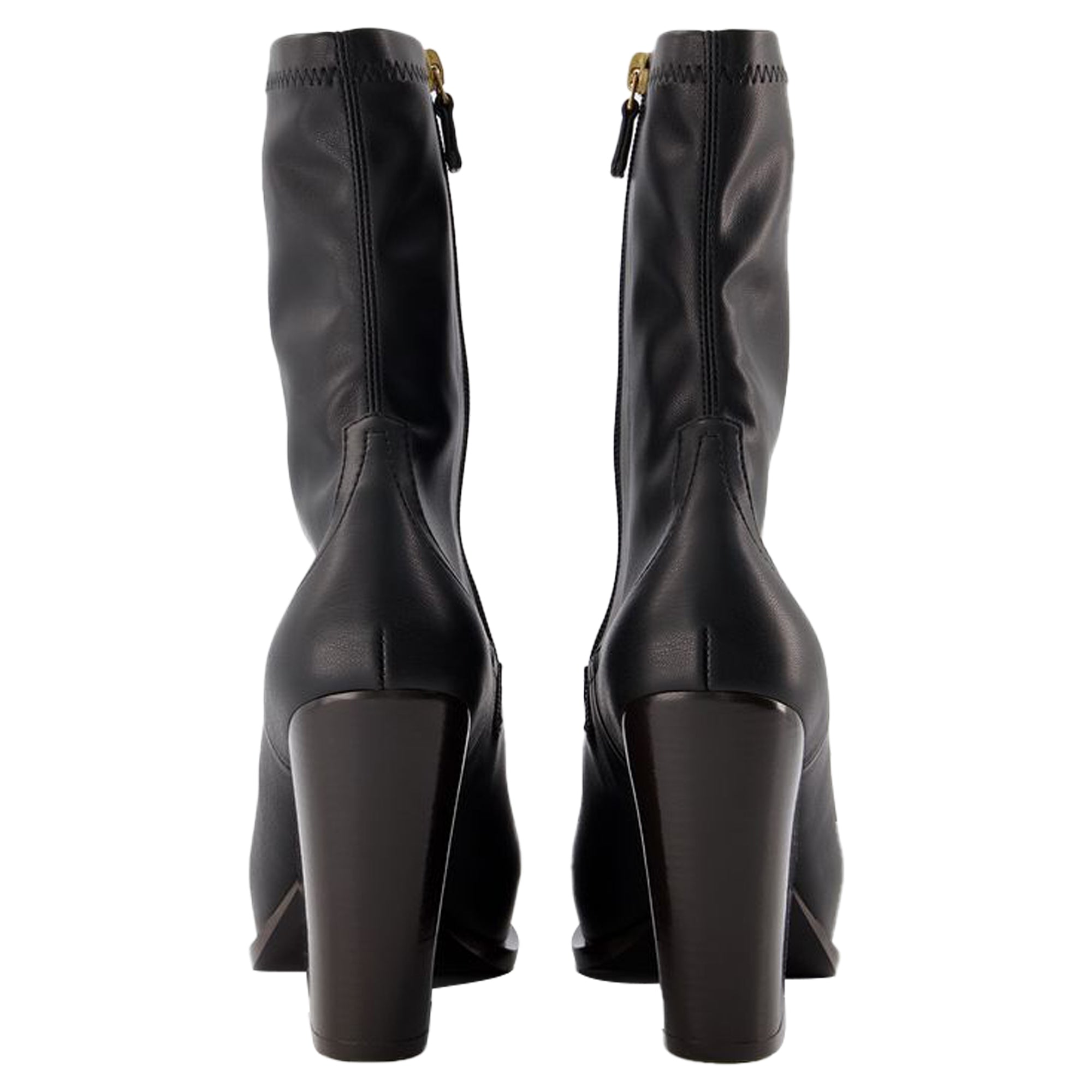 Women's Cowboy Boots in Black Synthetic Leather