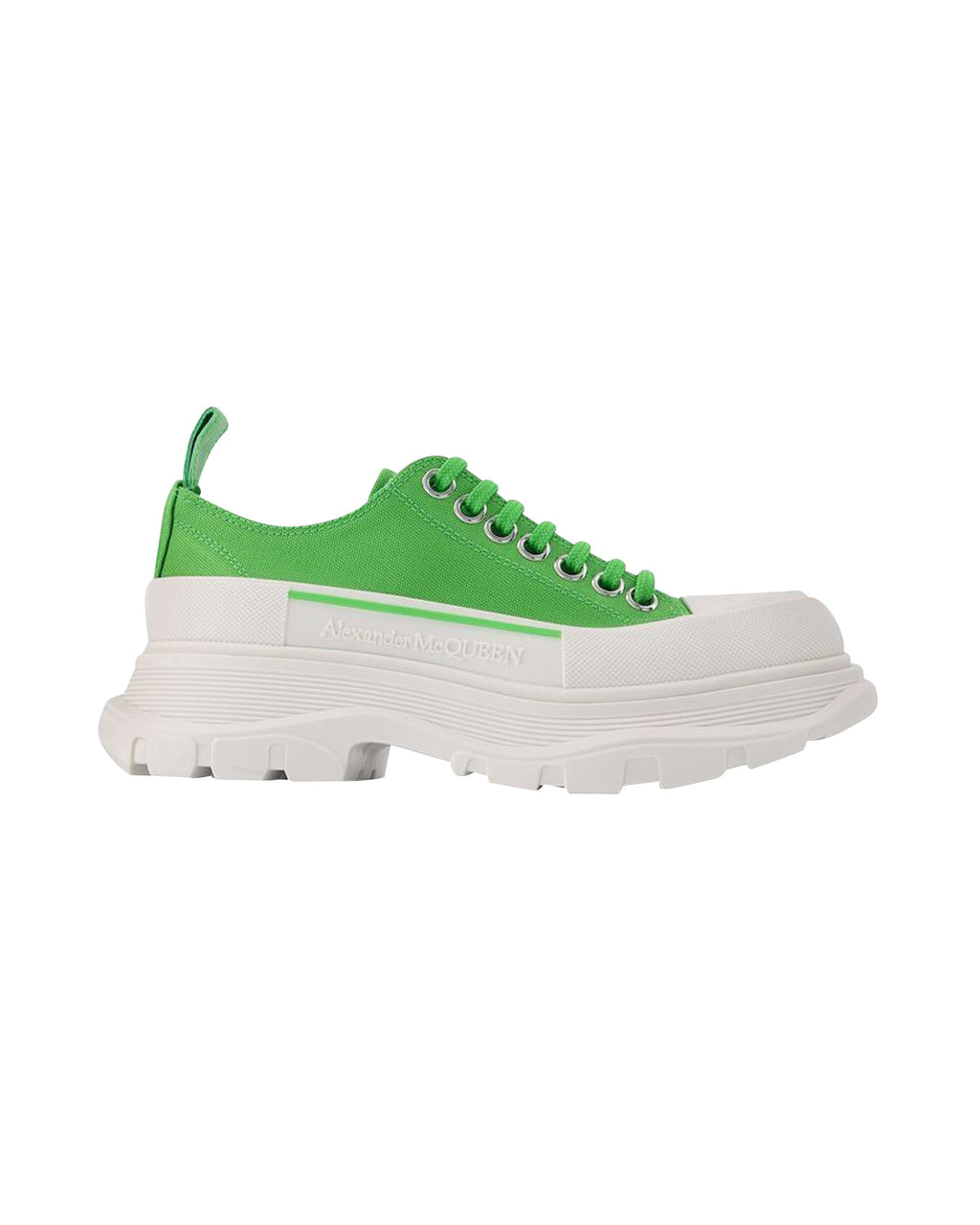 Tread Slick Sneakers - Alexander Mcqueen - Green/White - Leather