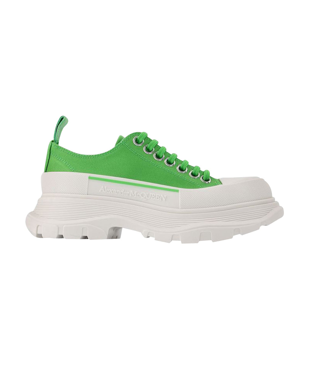 Tread Slick Sneakers - Alexander Mcqueen - Green/White - Leather