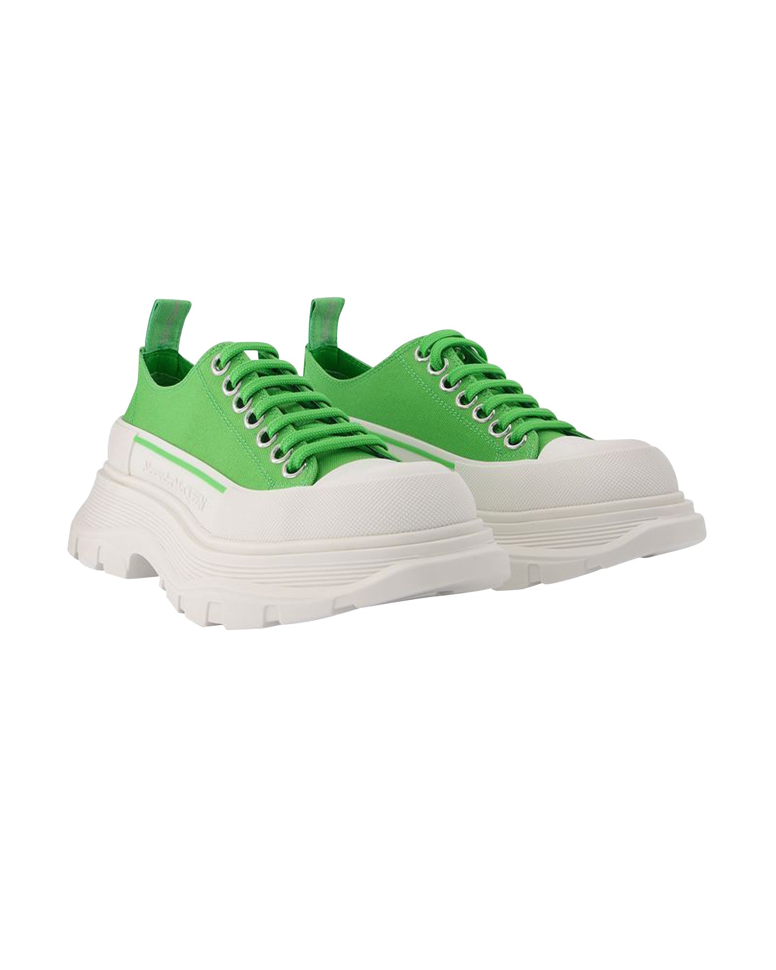 Tread Slick Sneakers - Alexander Mcqueen - Green/White - Leather
