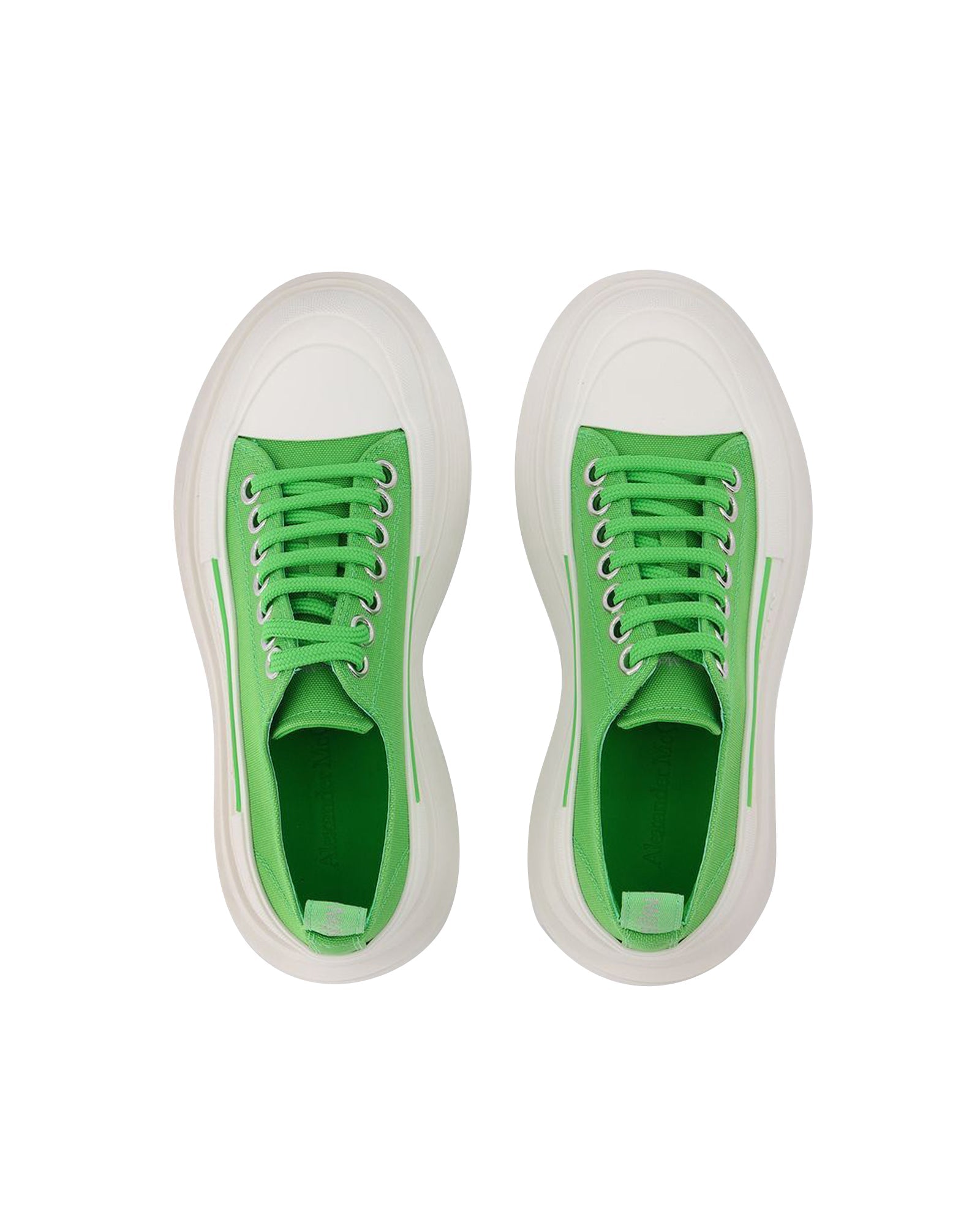 Tread Slick Sneakers - Alexander Mcqueen - Green/White - Leather