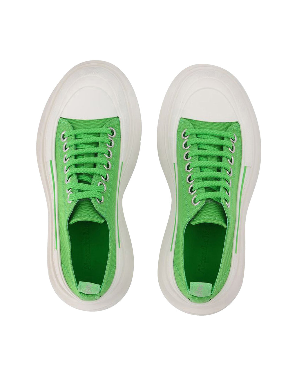 Tread Slick Sneakers - Alexander Mcqueen - Green/White - Leather