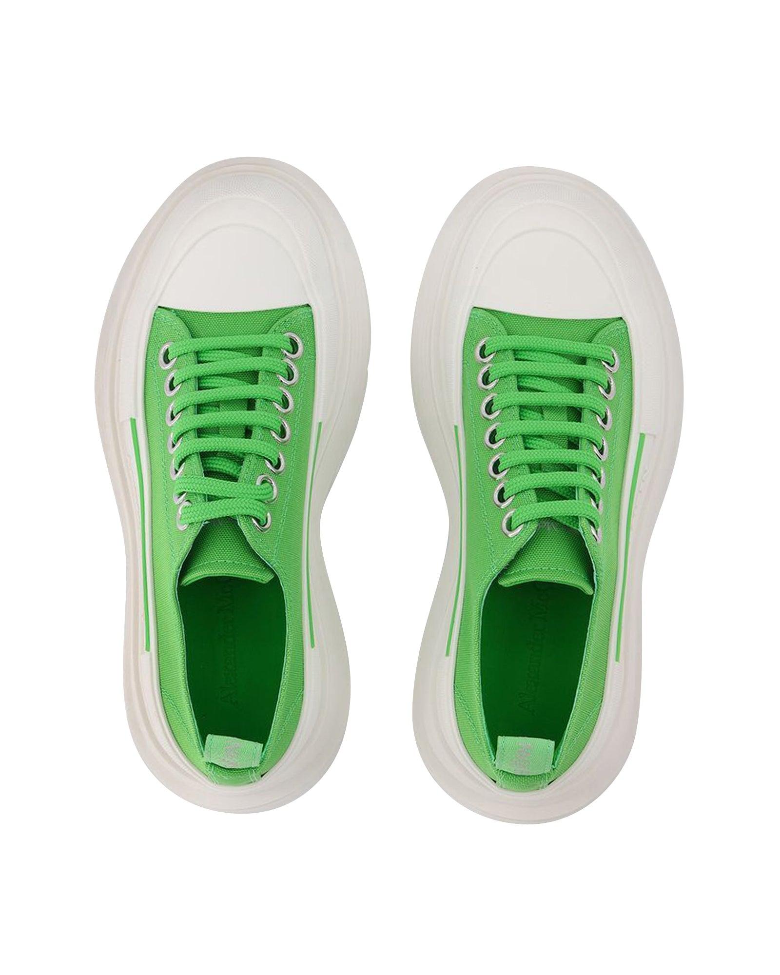 Tread Slick Sneakers - Alexander Mcqueen - Green/White - Leather