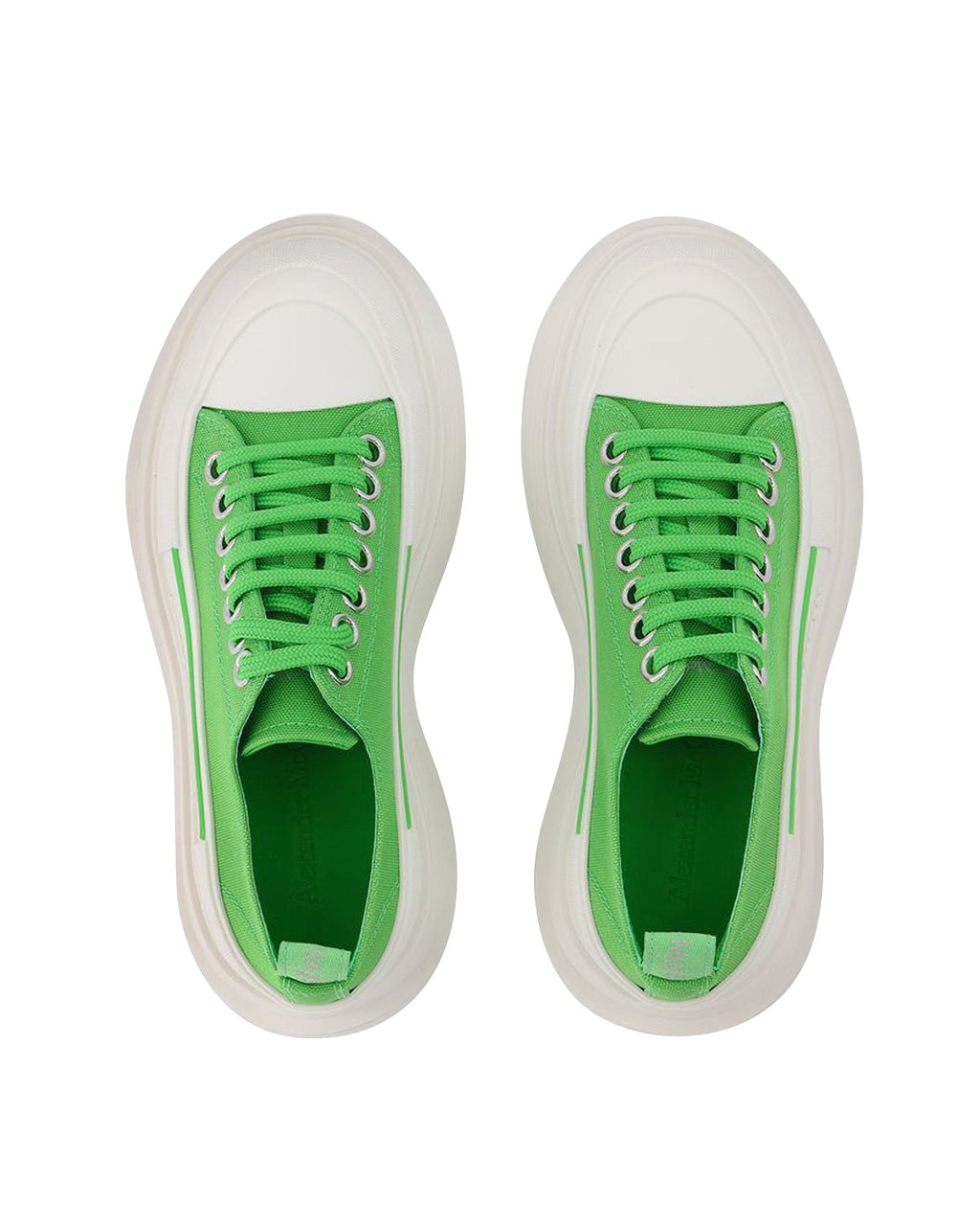 Tread Slick Sneakers - Alexander Mcqueen - Green/White - Leather