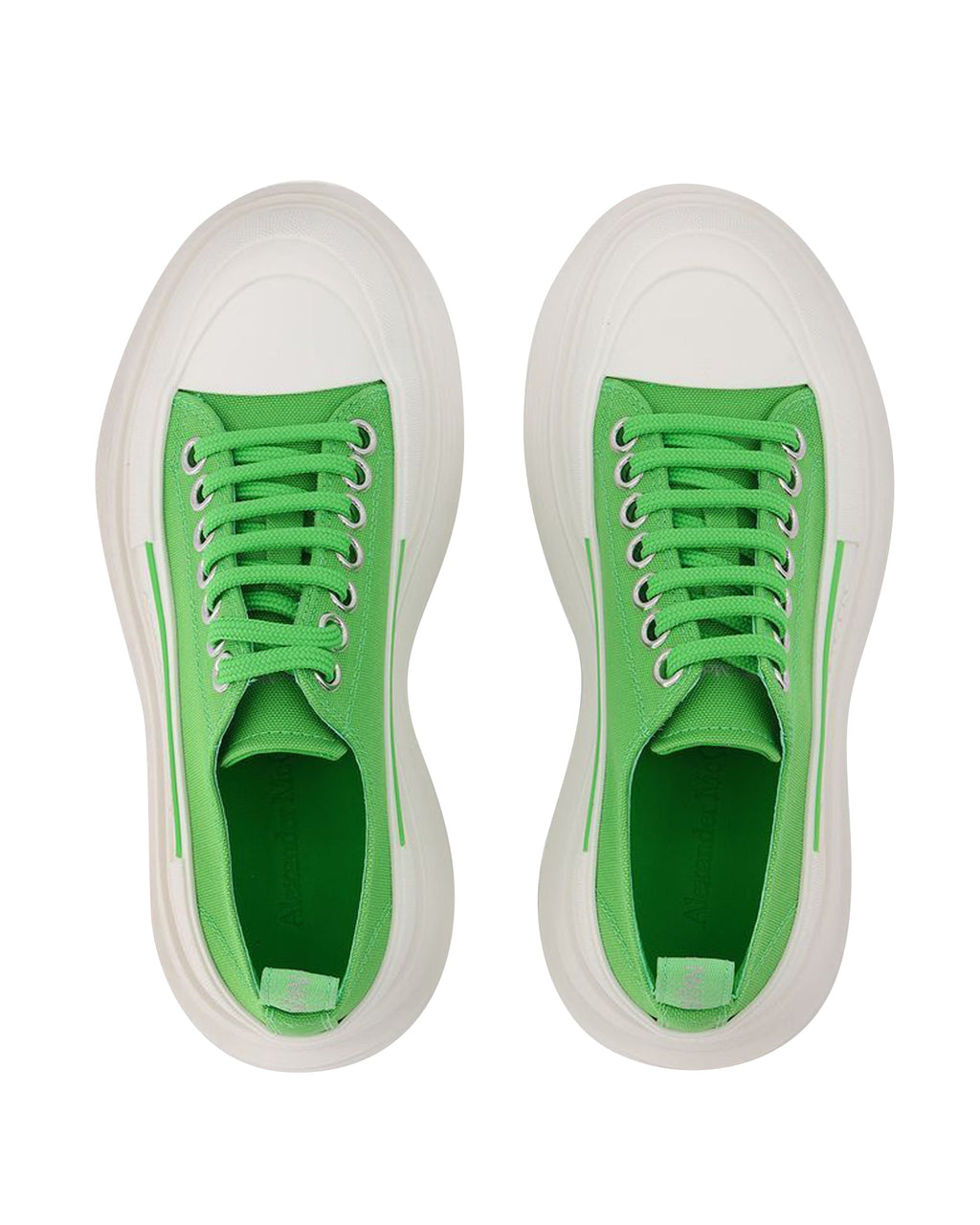 Tread Slick Sneakers - Alexander Mcqueen - Green/White - Leather