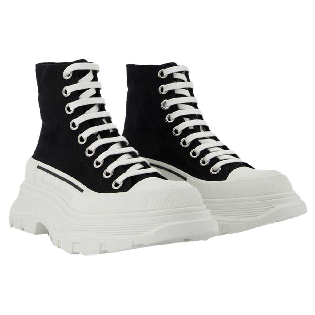 Tread Sneakers - Alexander Mcqueen - Black/White - Leather