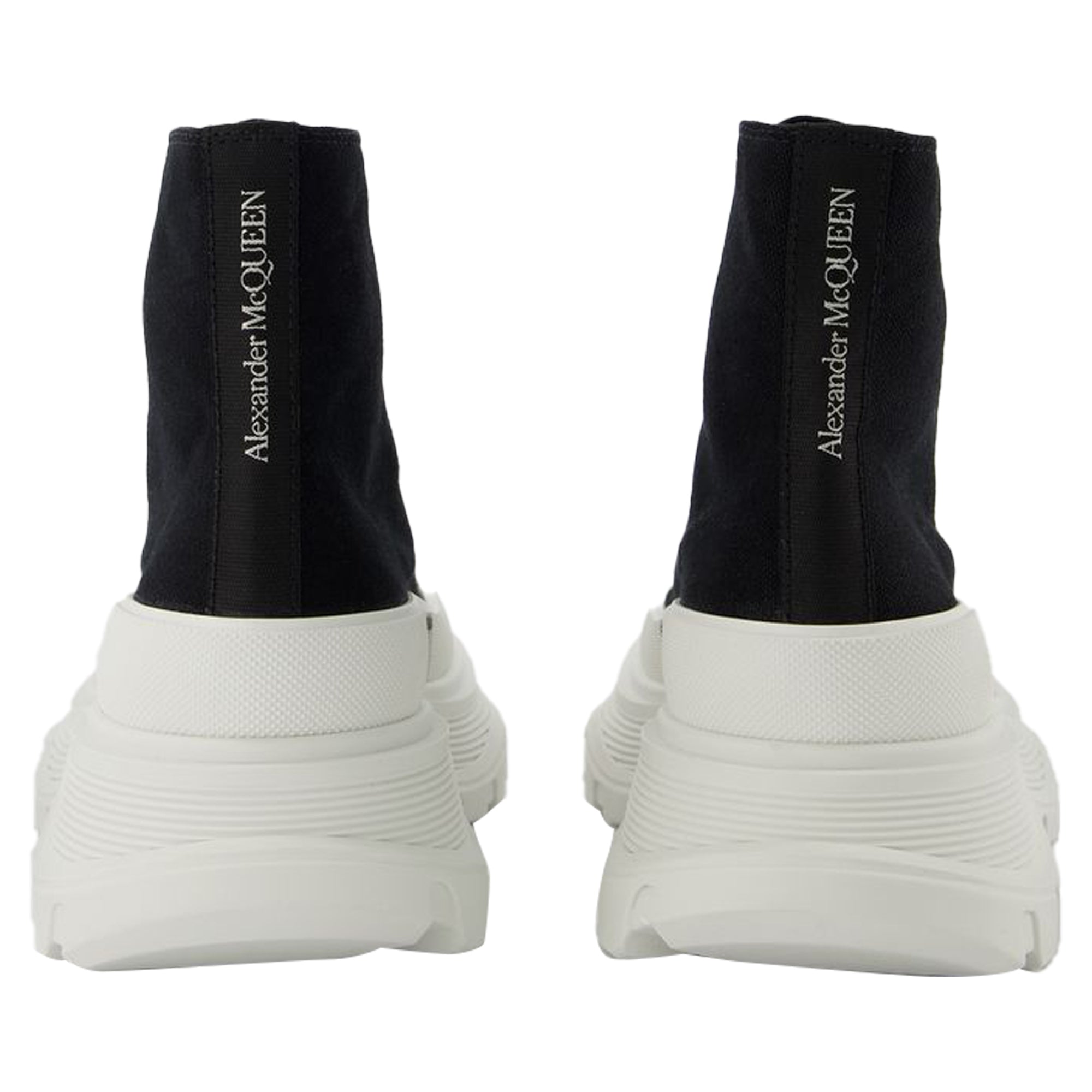 Tread Sneakers - Alexander Mcqueen - Black/White - Leather