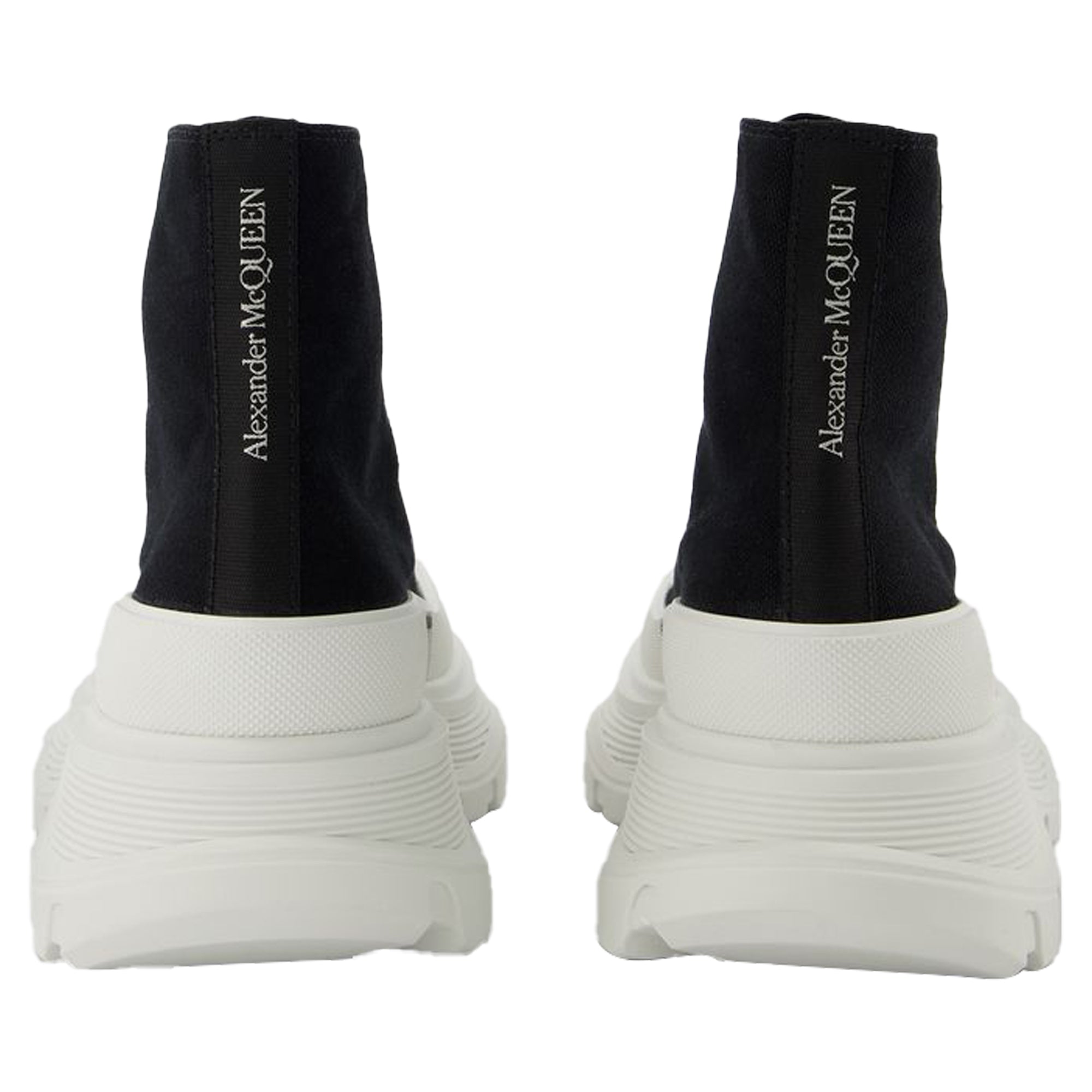 Tread Sneakers - Alexander Mcqueen - Black/White - Leather